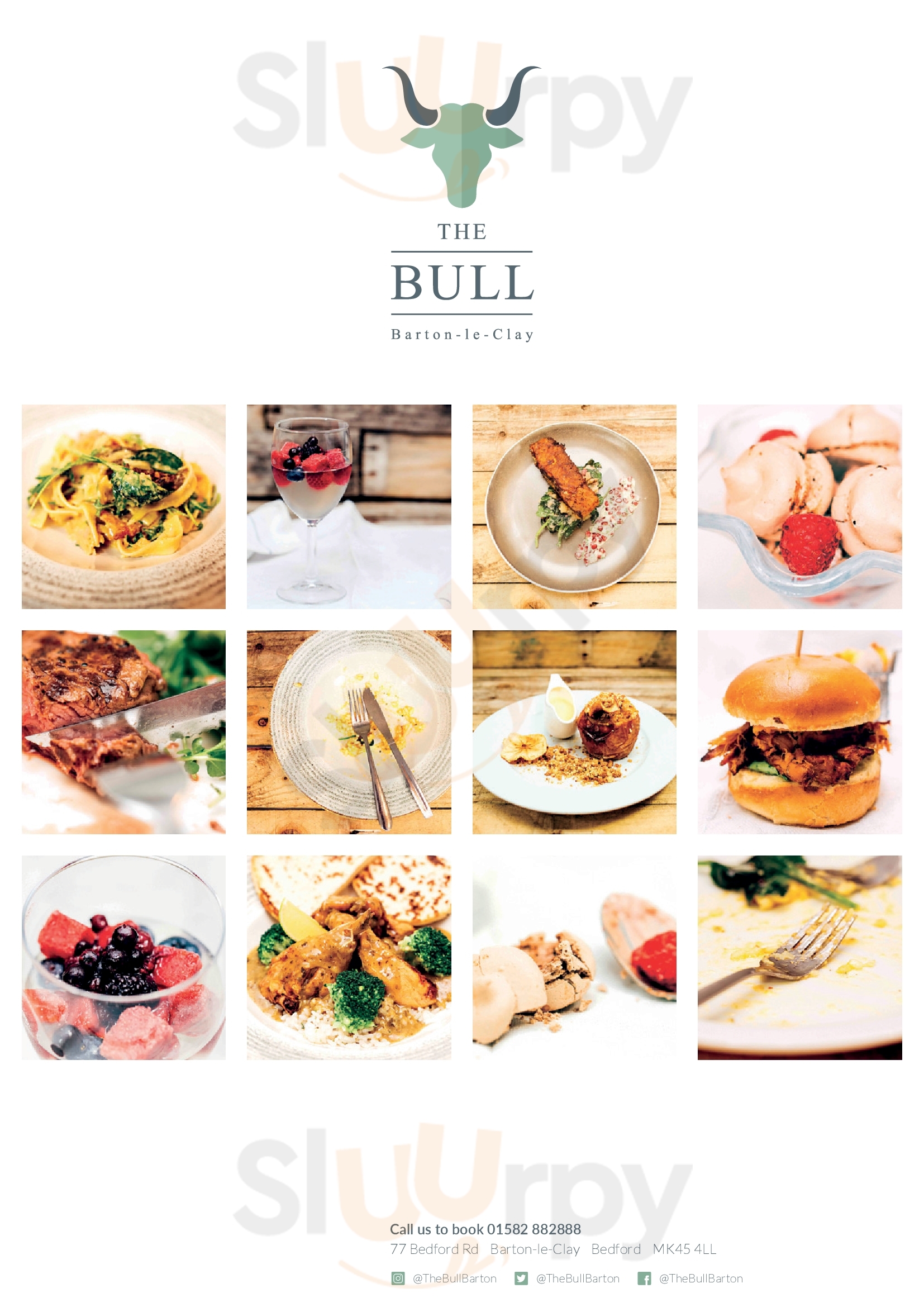 The Bull menù, Barton-le-Clay - Main Menu | Sluurpy