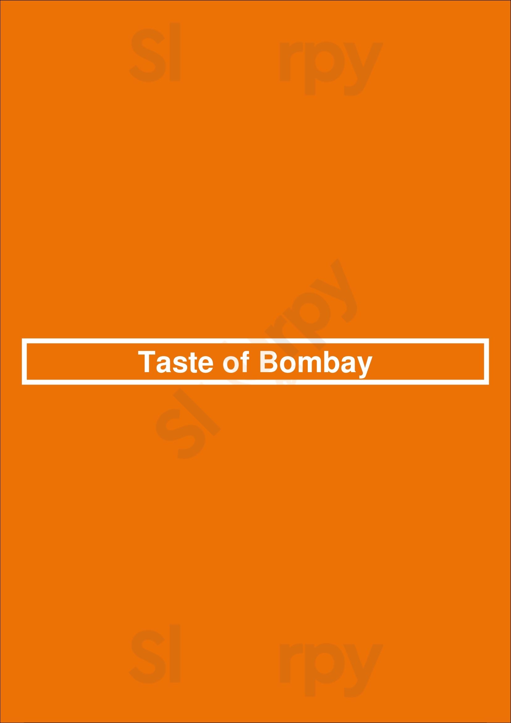 Taste Of Bombay Tibshelf Menu - 1