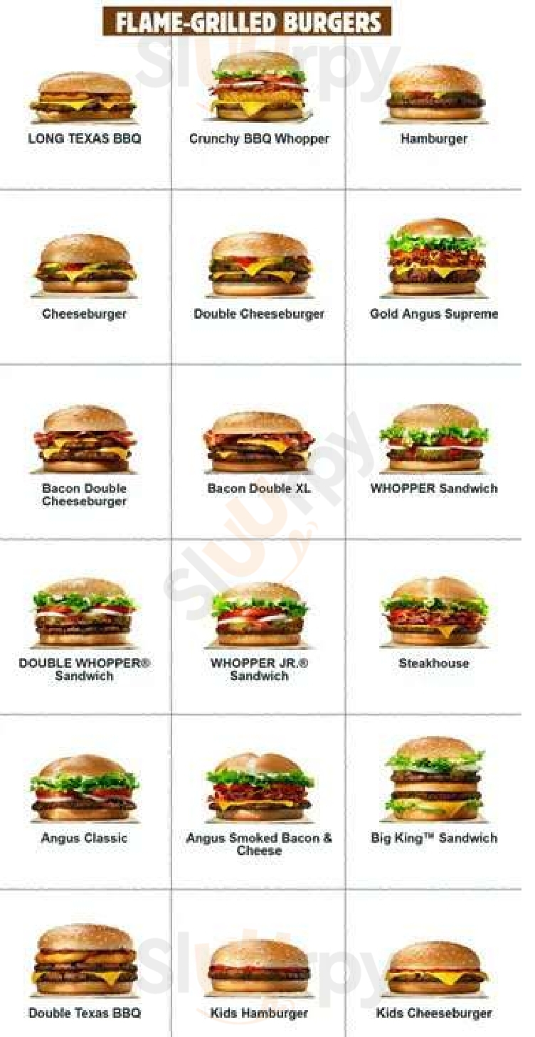 Burger King Portbury Menu - 1