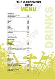 The Gardeners Rest menu