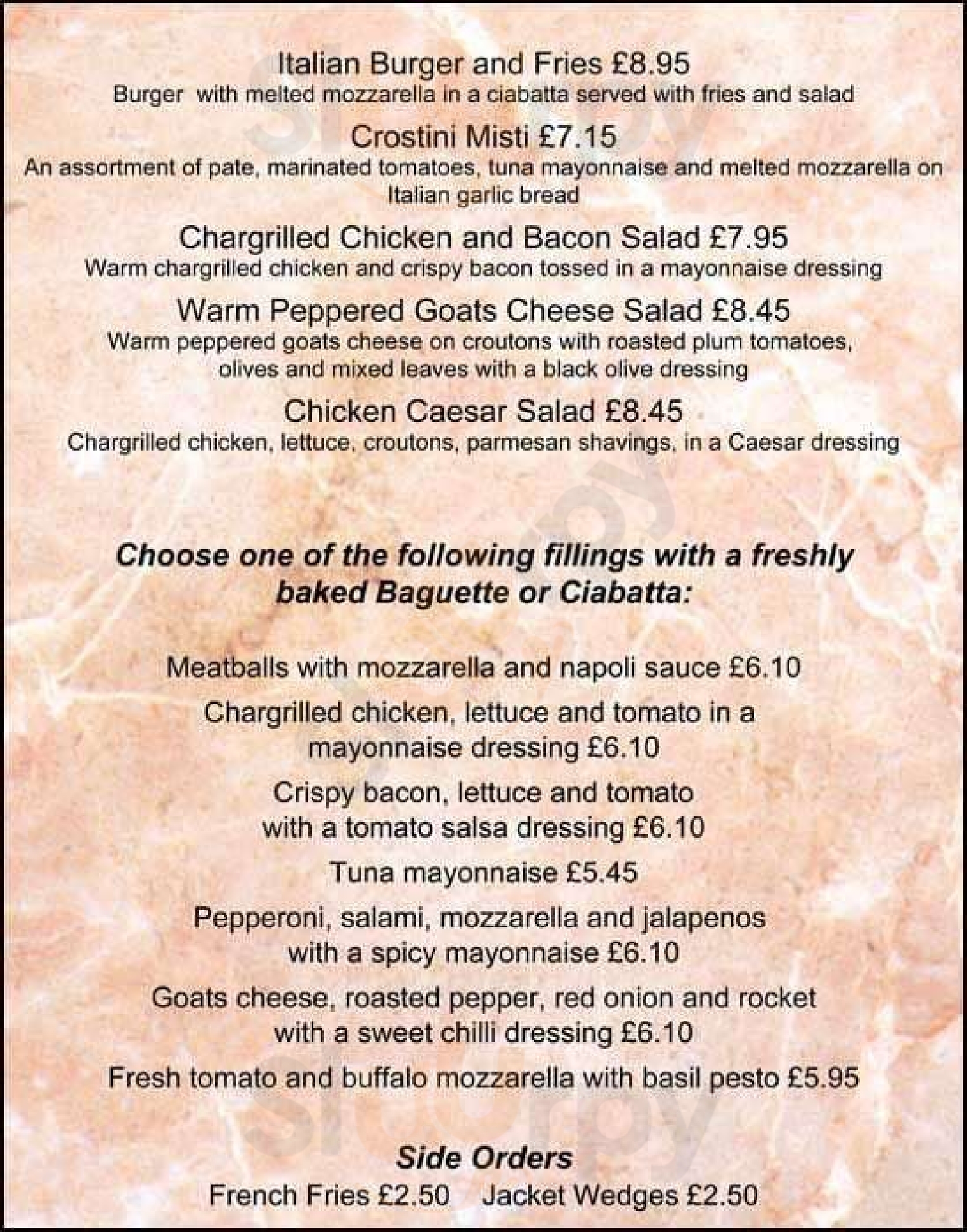 Viva Ristorante Glasgow Menu - 1