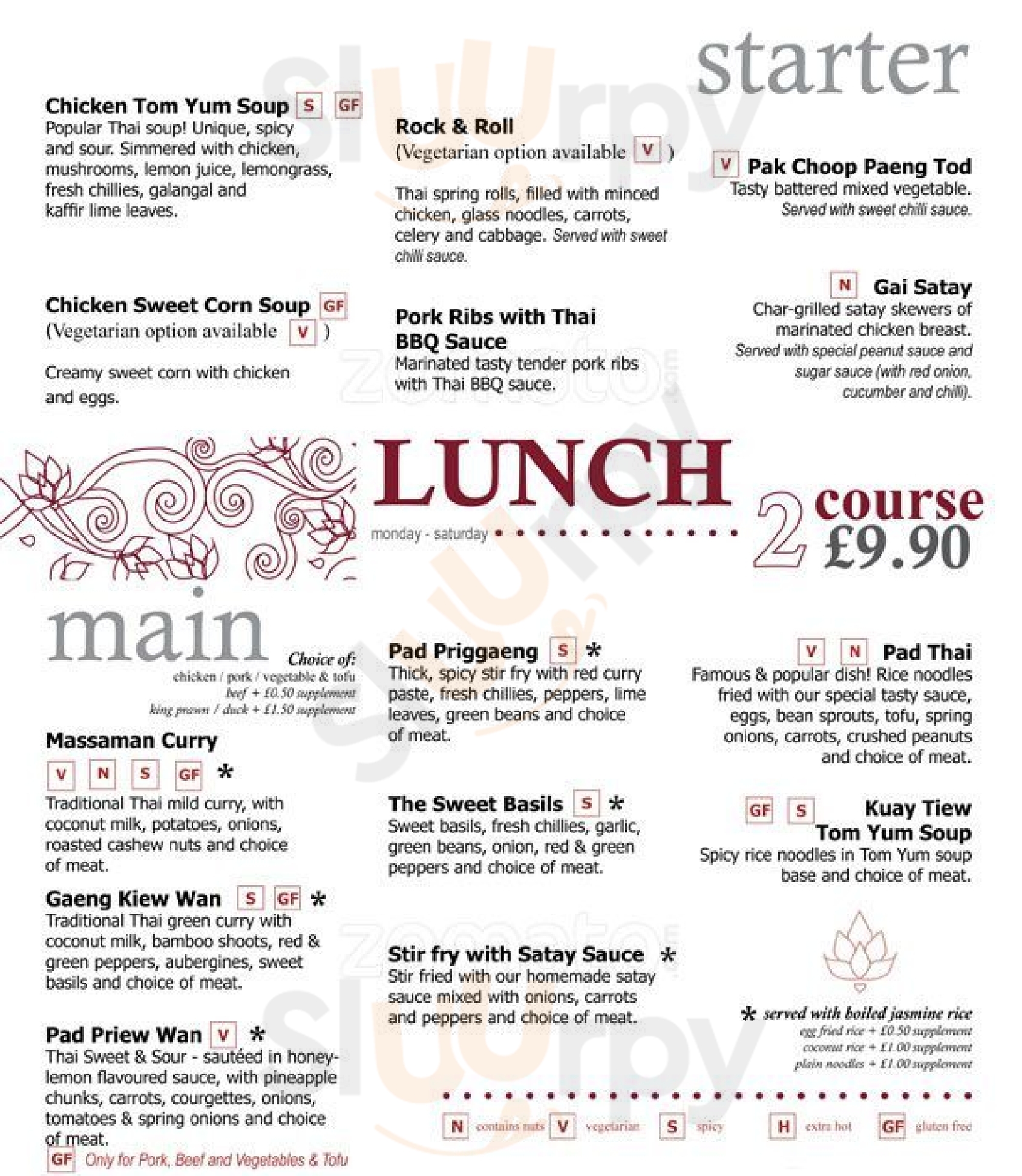 Thairiffic Glasgow Menu - 1