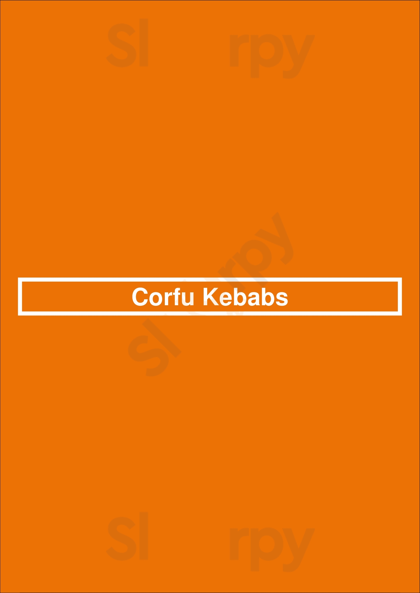 Corfu Kebabs Dundee Menu - 1