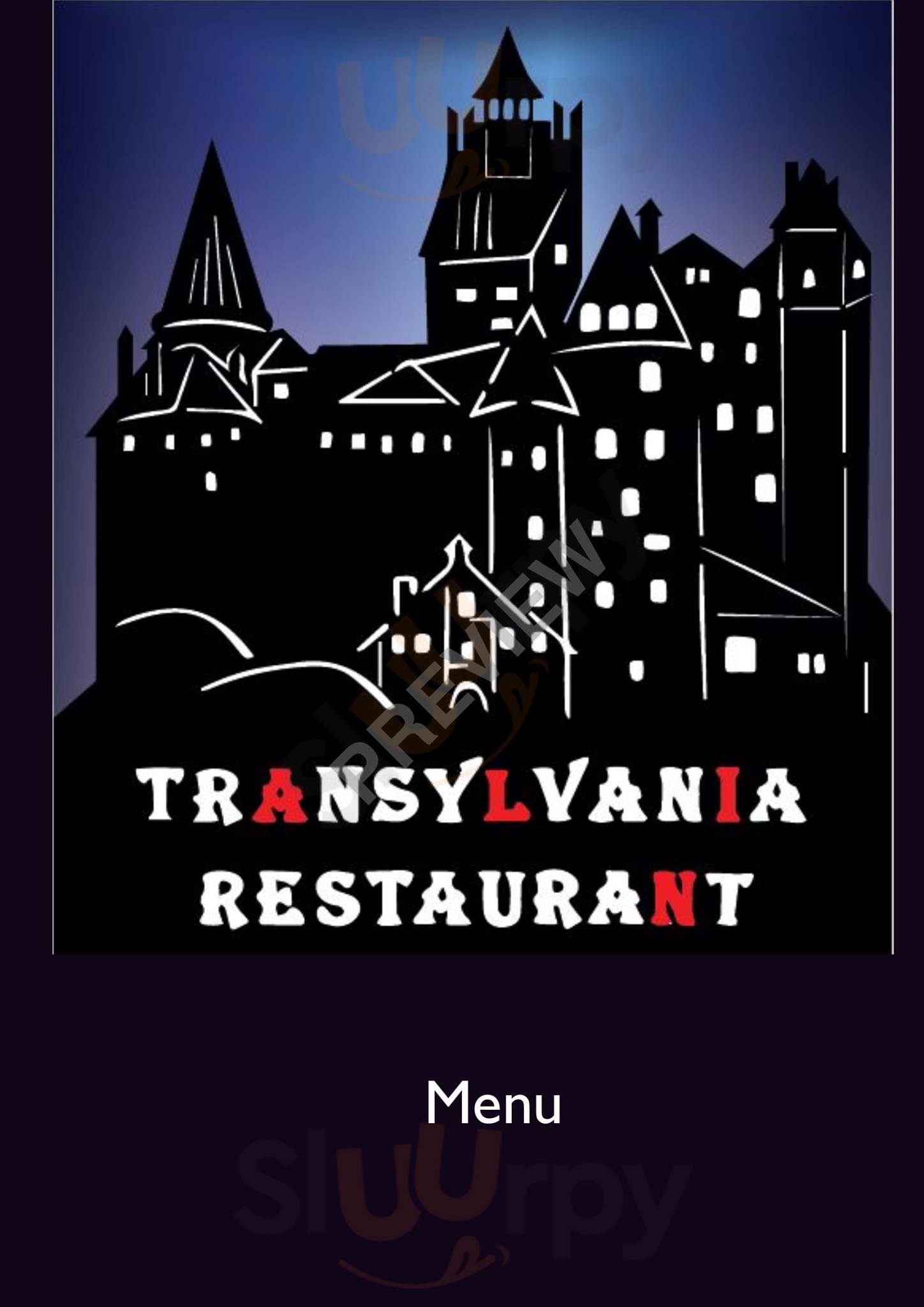 Transylvania Restaurant Bristol Menu - 1