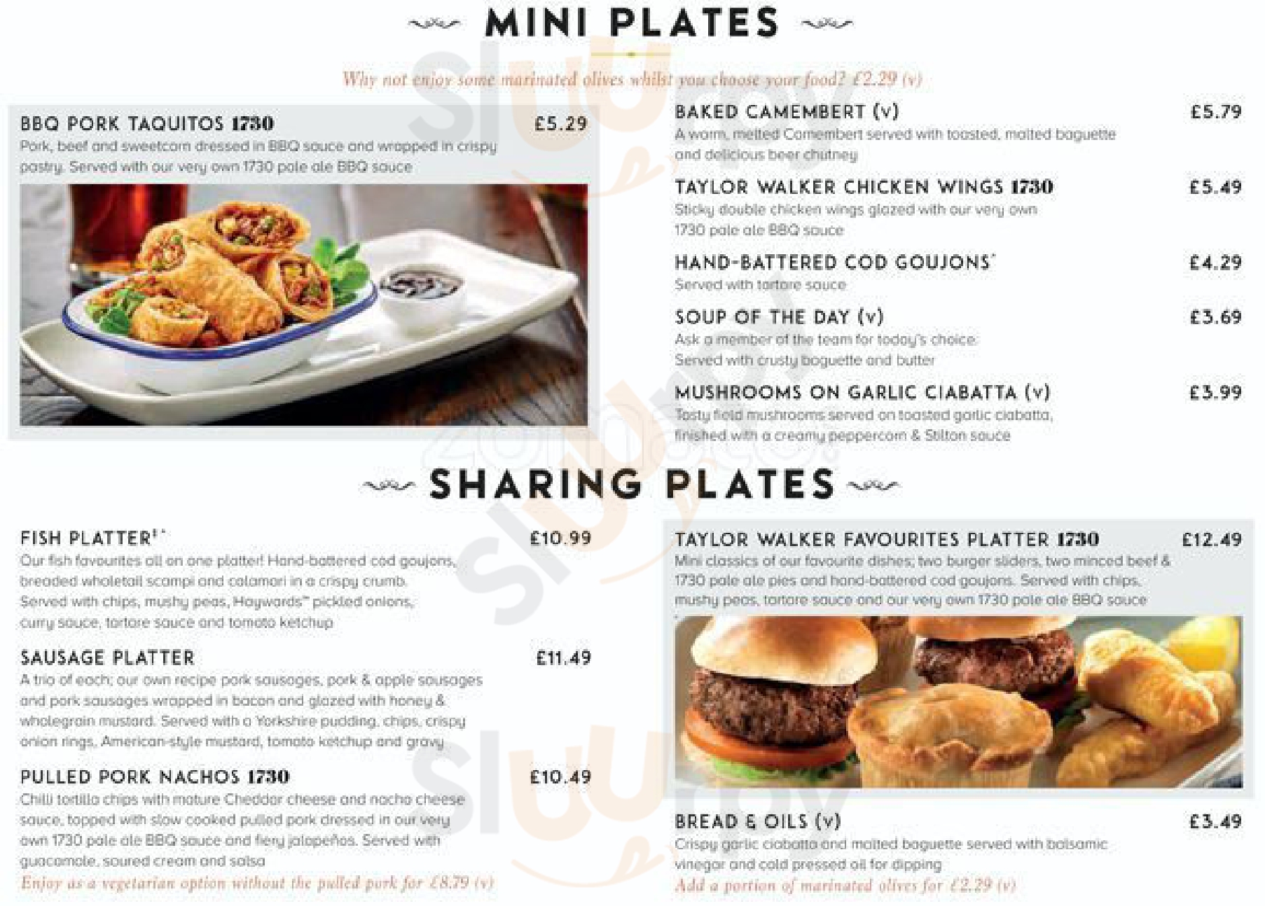 Main Menu - Taylor Walker