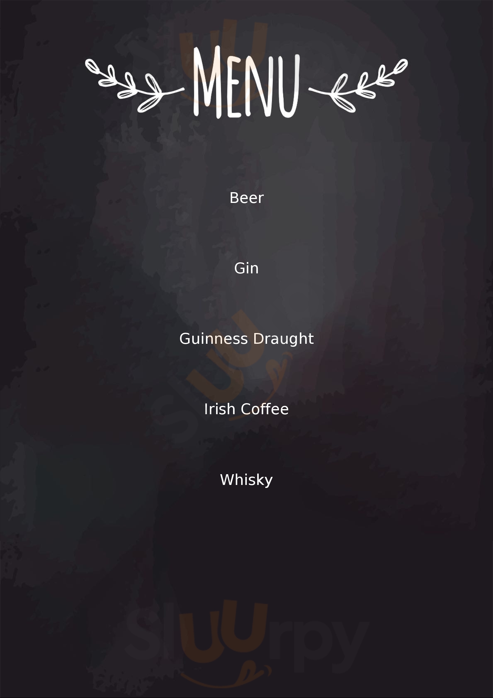 Heraghty's Glasgow Menu - 1