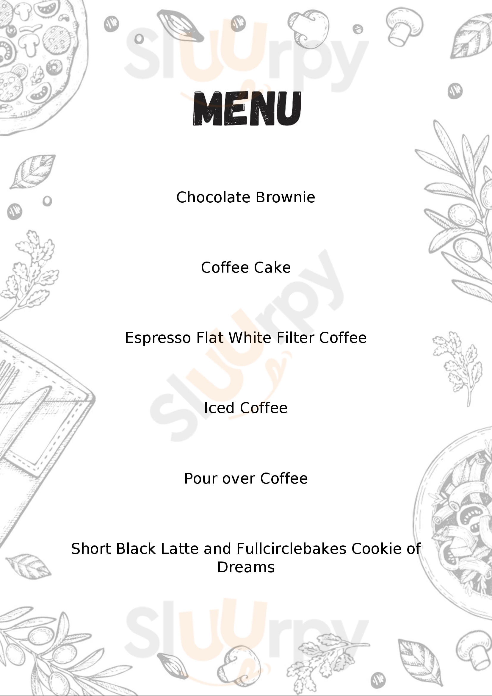 Toro Coffee Glasgow Menu - 1