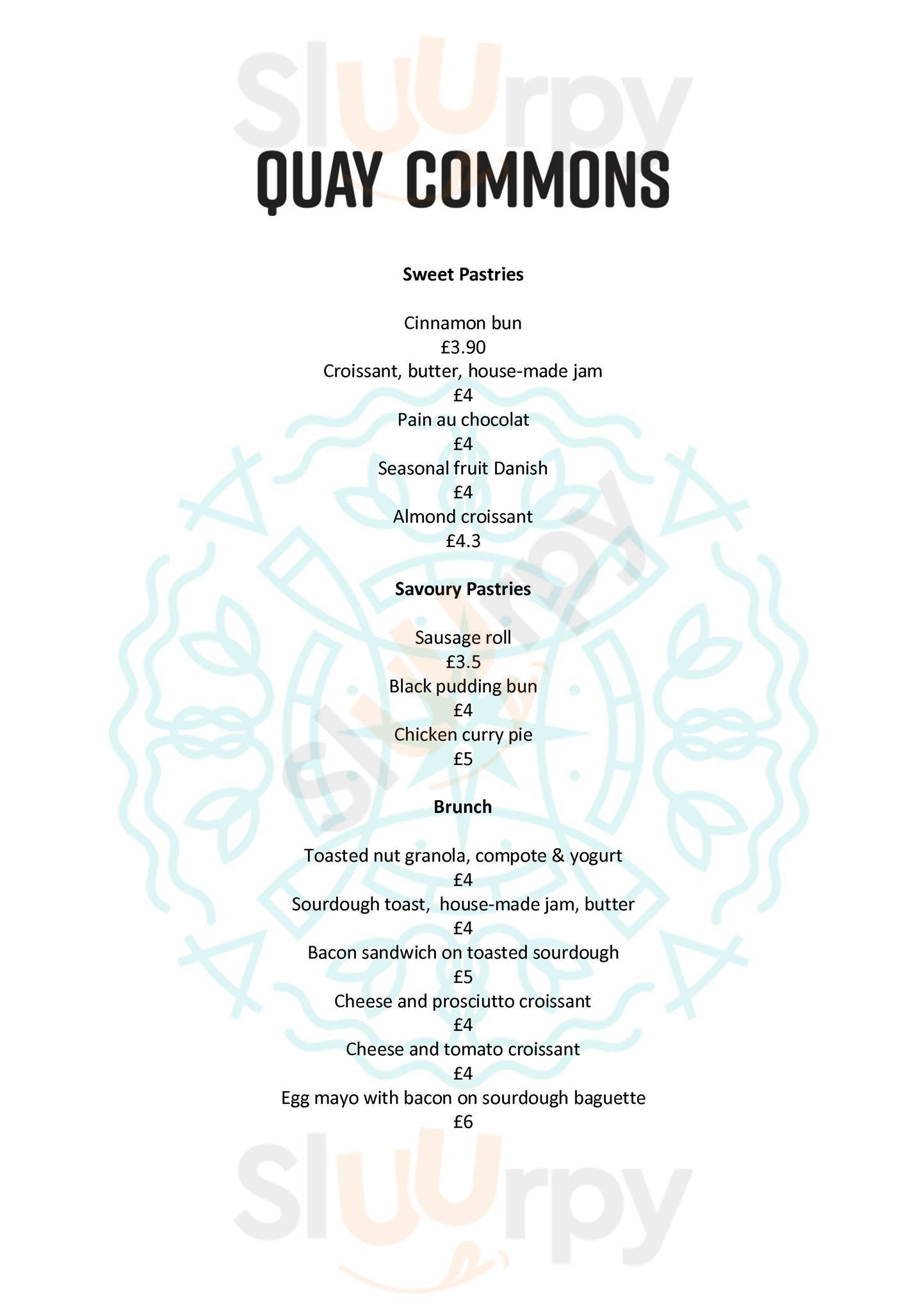 Quays Commons Edinburgh Menu - 1