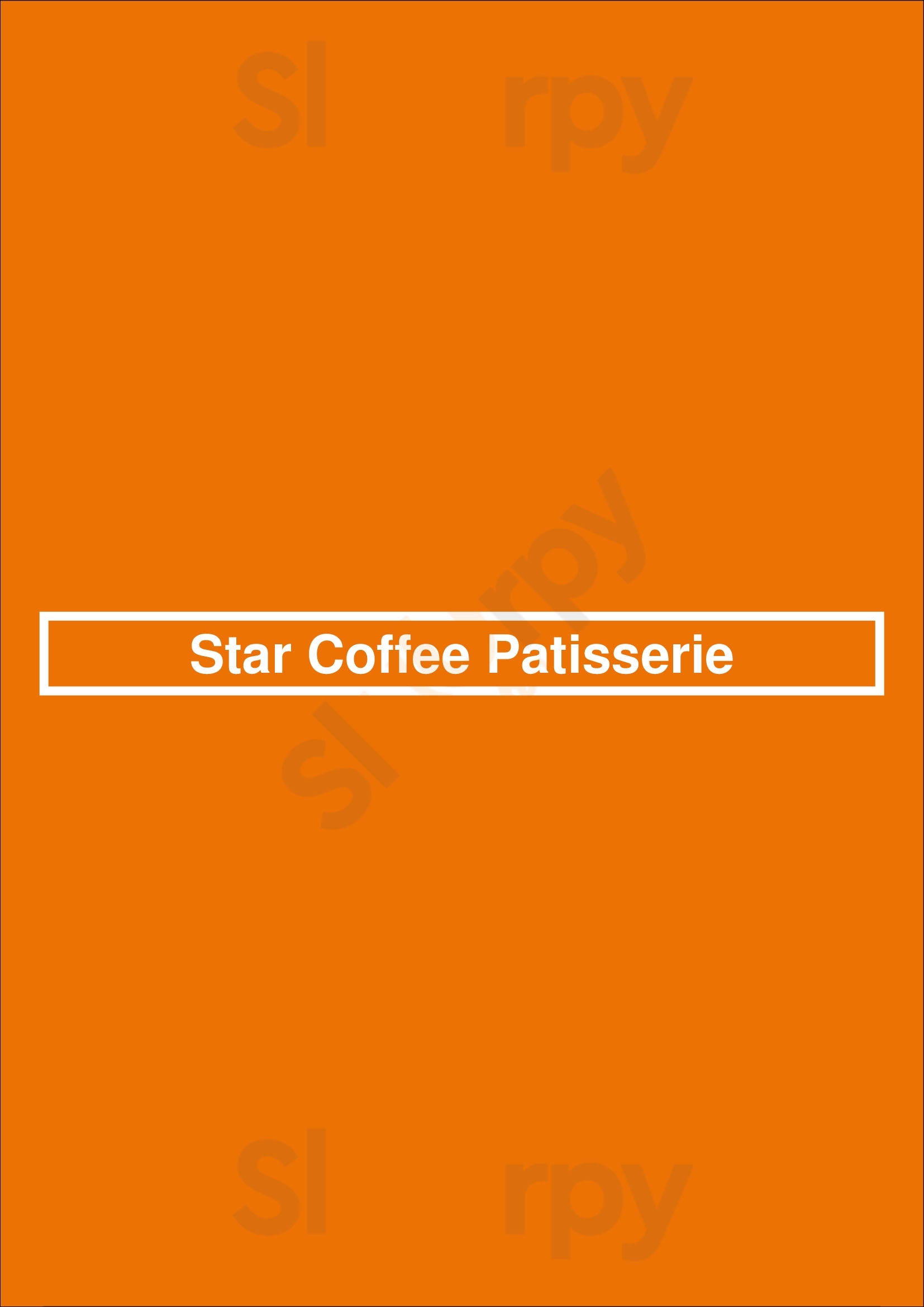 Star Coffee Patisserie Glasgow Menu - 1