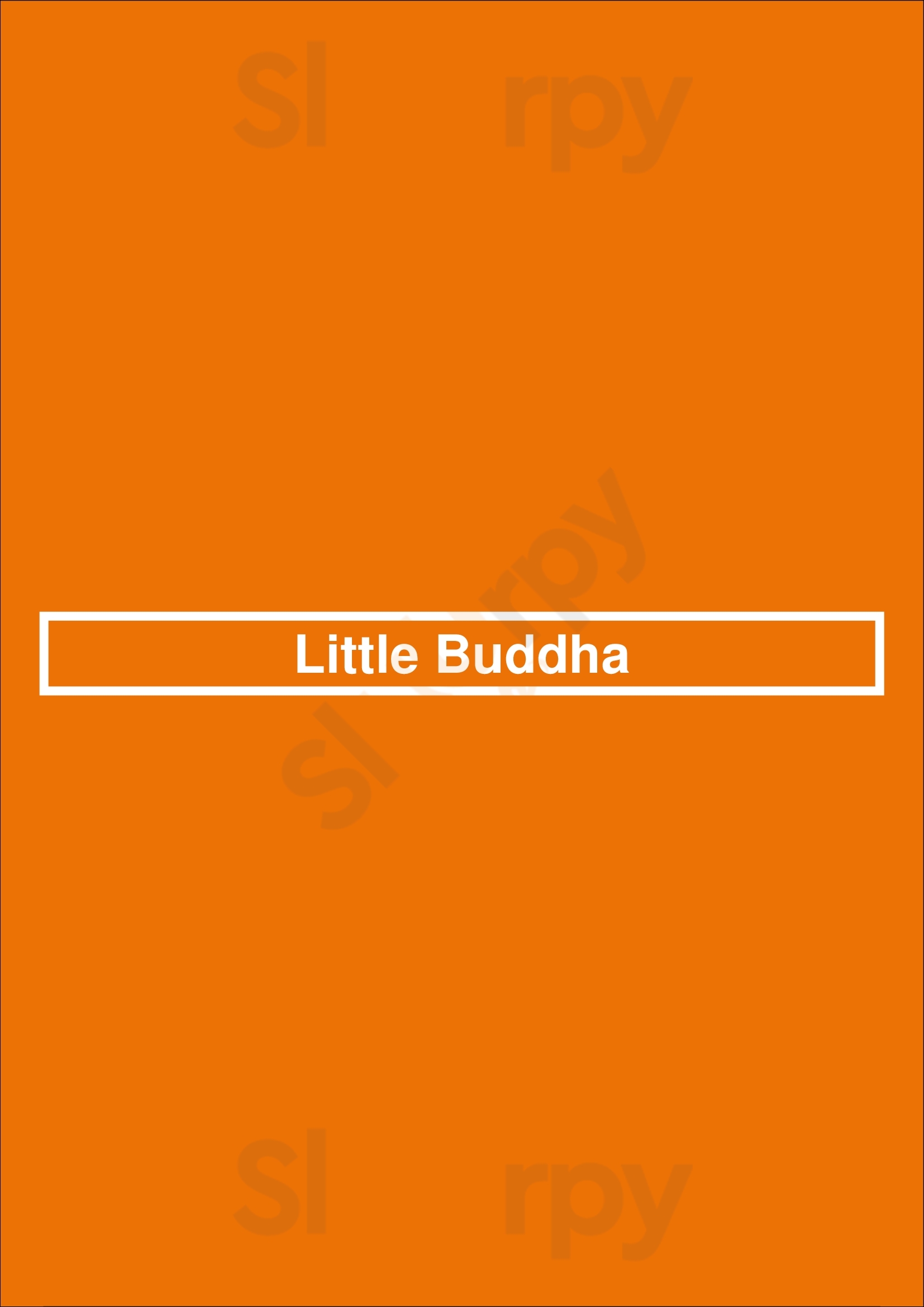 Little Buddha Glasgow Menu - 1