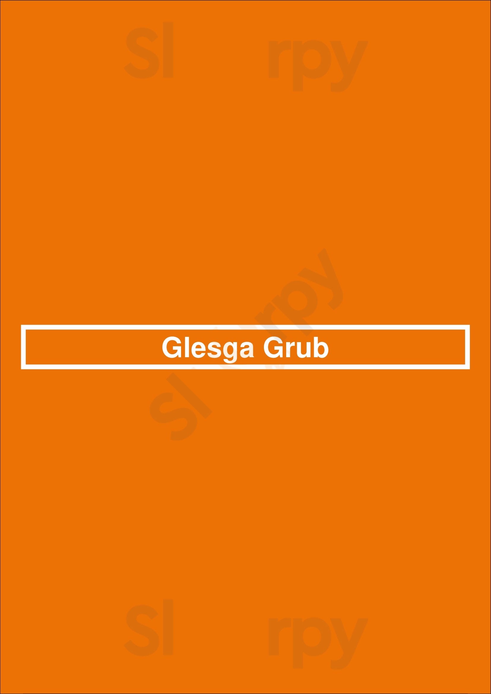 Glesga Grub Glasgow Menu - 1