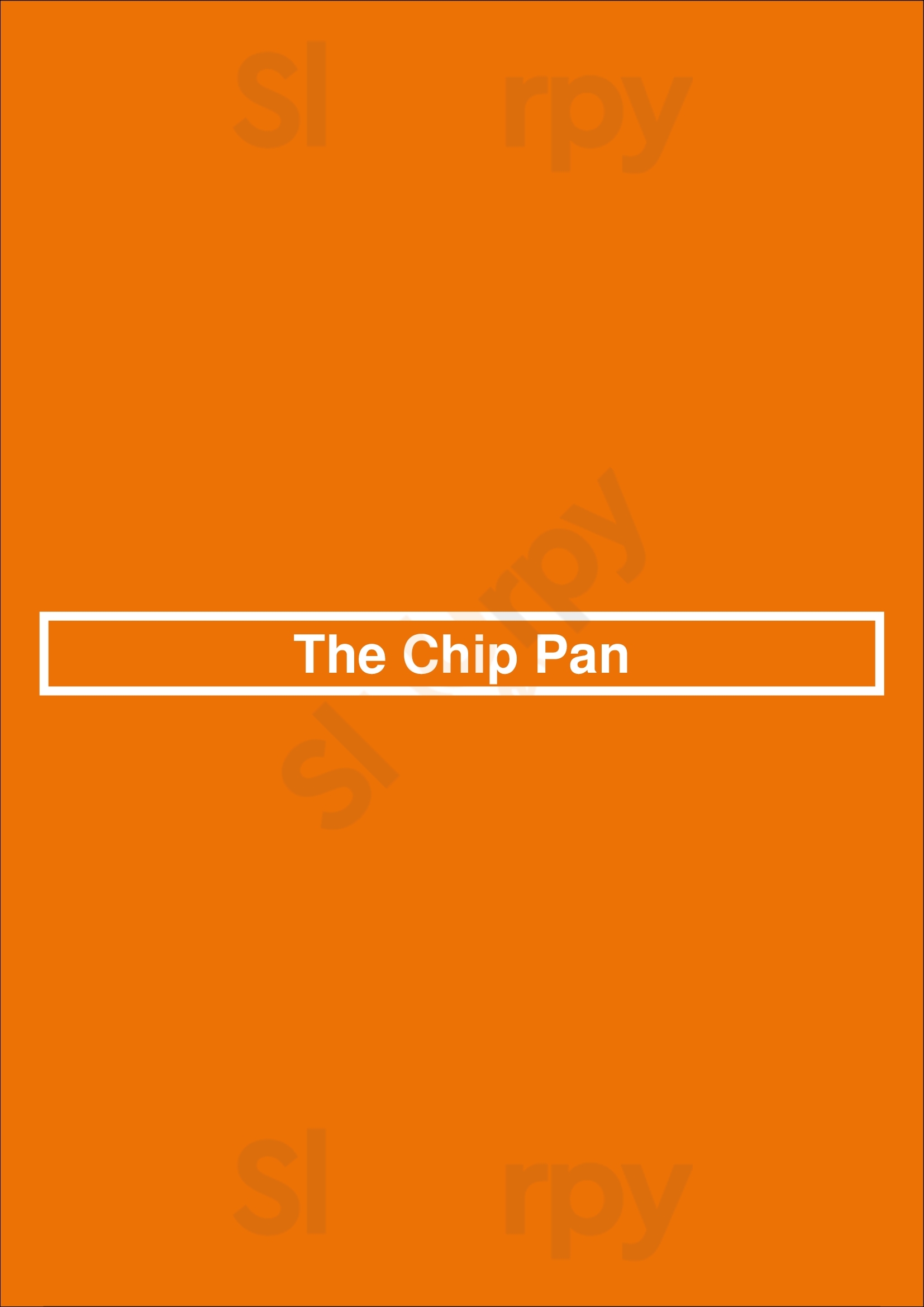 The Chip Pan Edinburgh Menu - 1