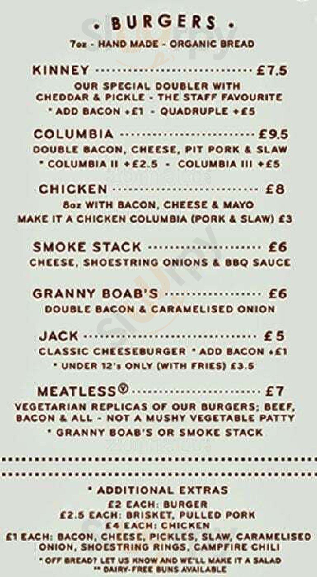 J&j's Hut Glasgow Menu - 1