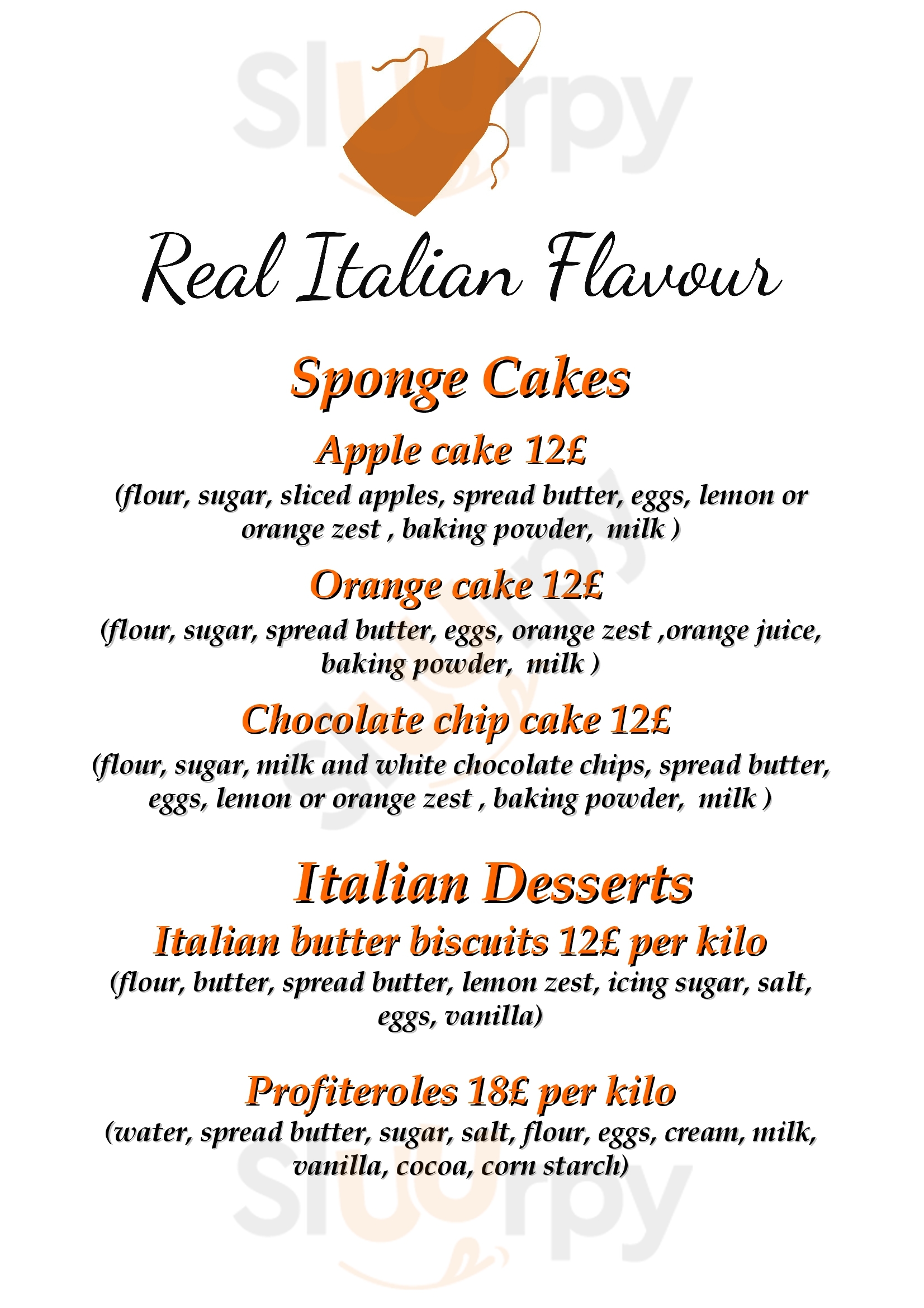 Real Italian Flavour Glasgow Menu - 1