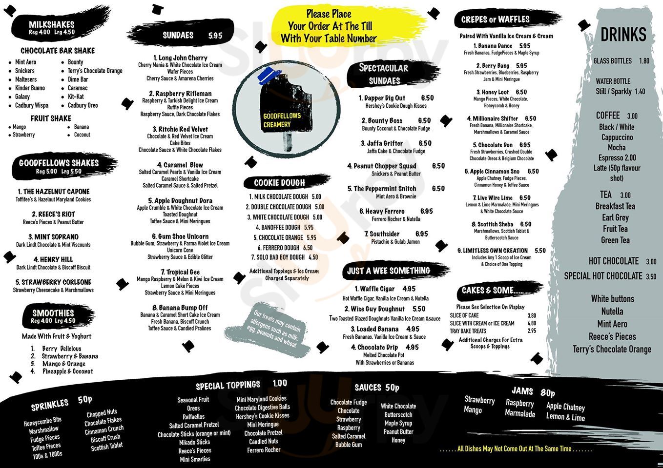 Goodfellows Creamery Glasgow Menu - 1