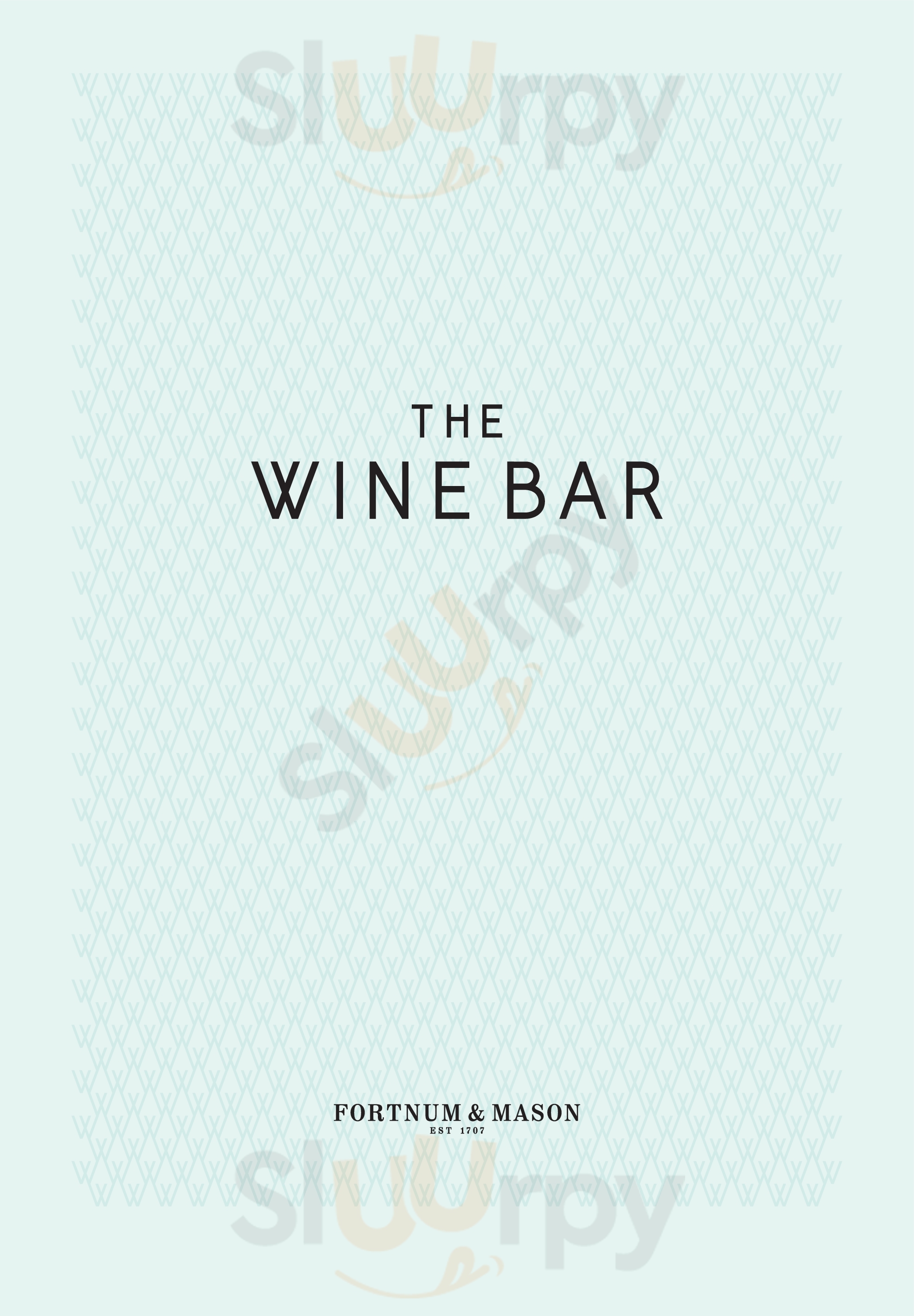 The Wine Bar London Menu - 1