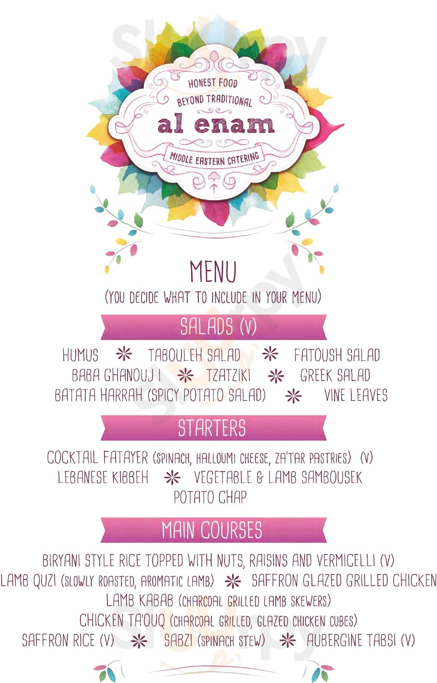 Al Enam London Menu - 1