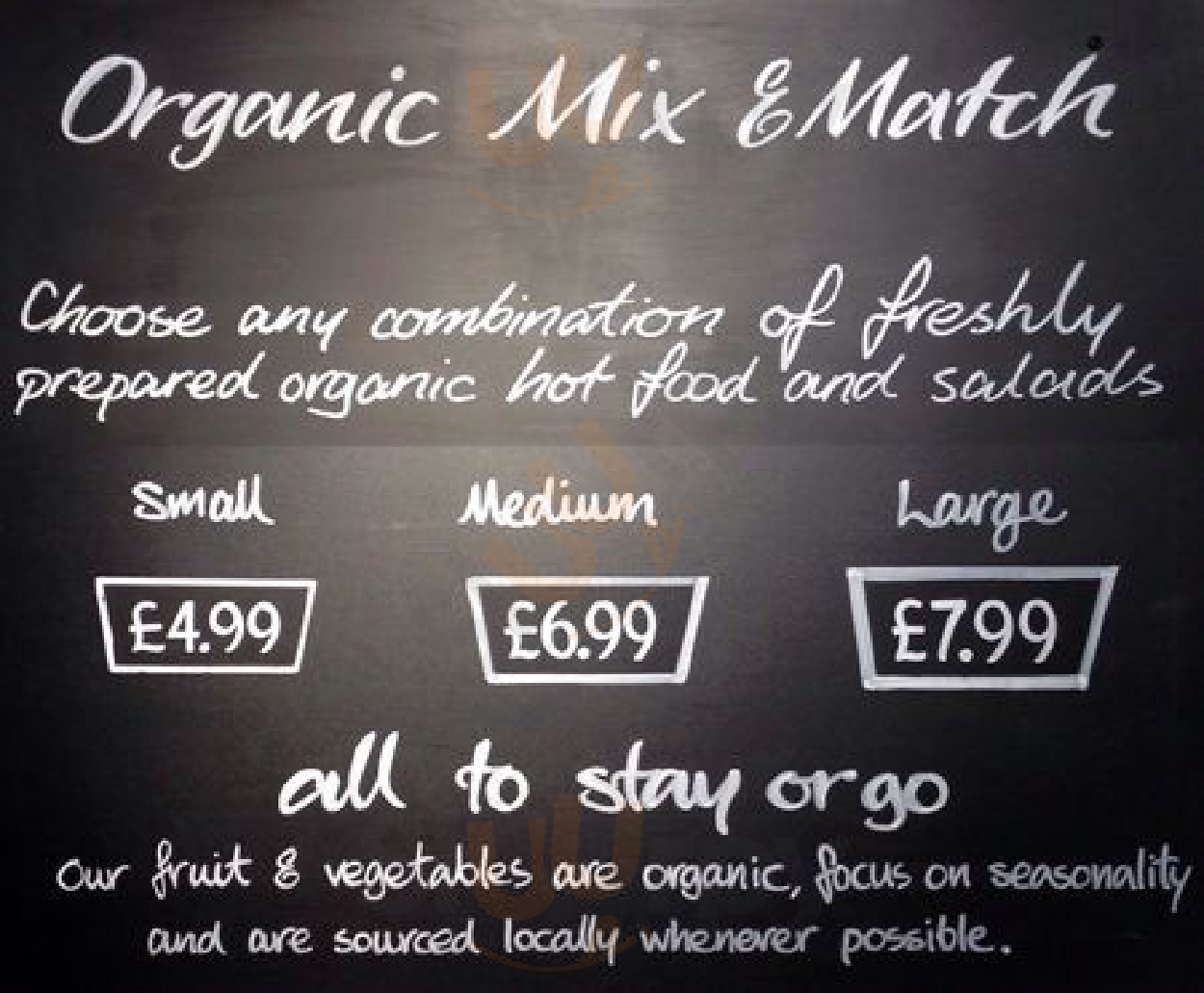 Main Menu - Planet Organic