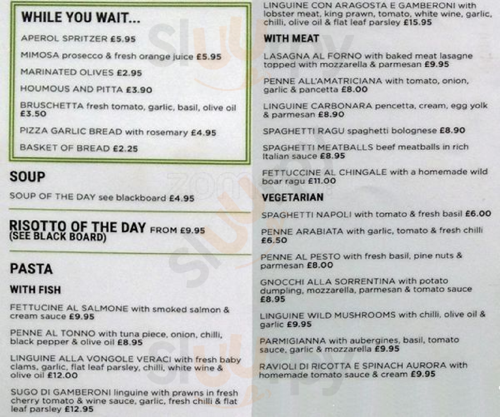 Main Menu - Chicken Shop