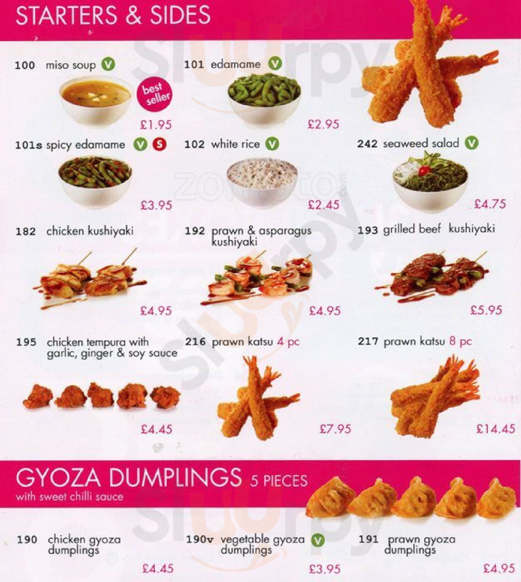 You Me Sushi London Menu - 1