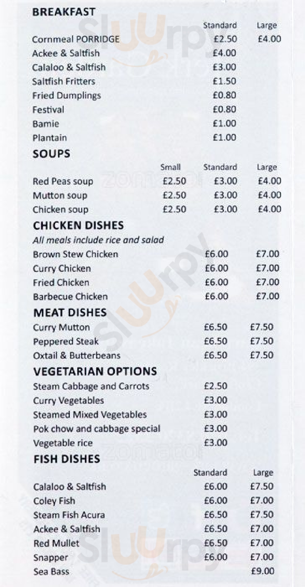 Jerk Garden London Menu - 1