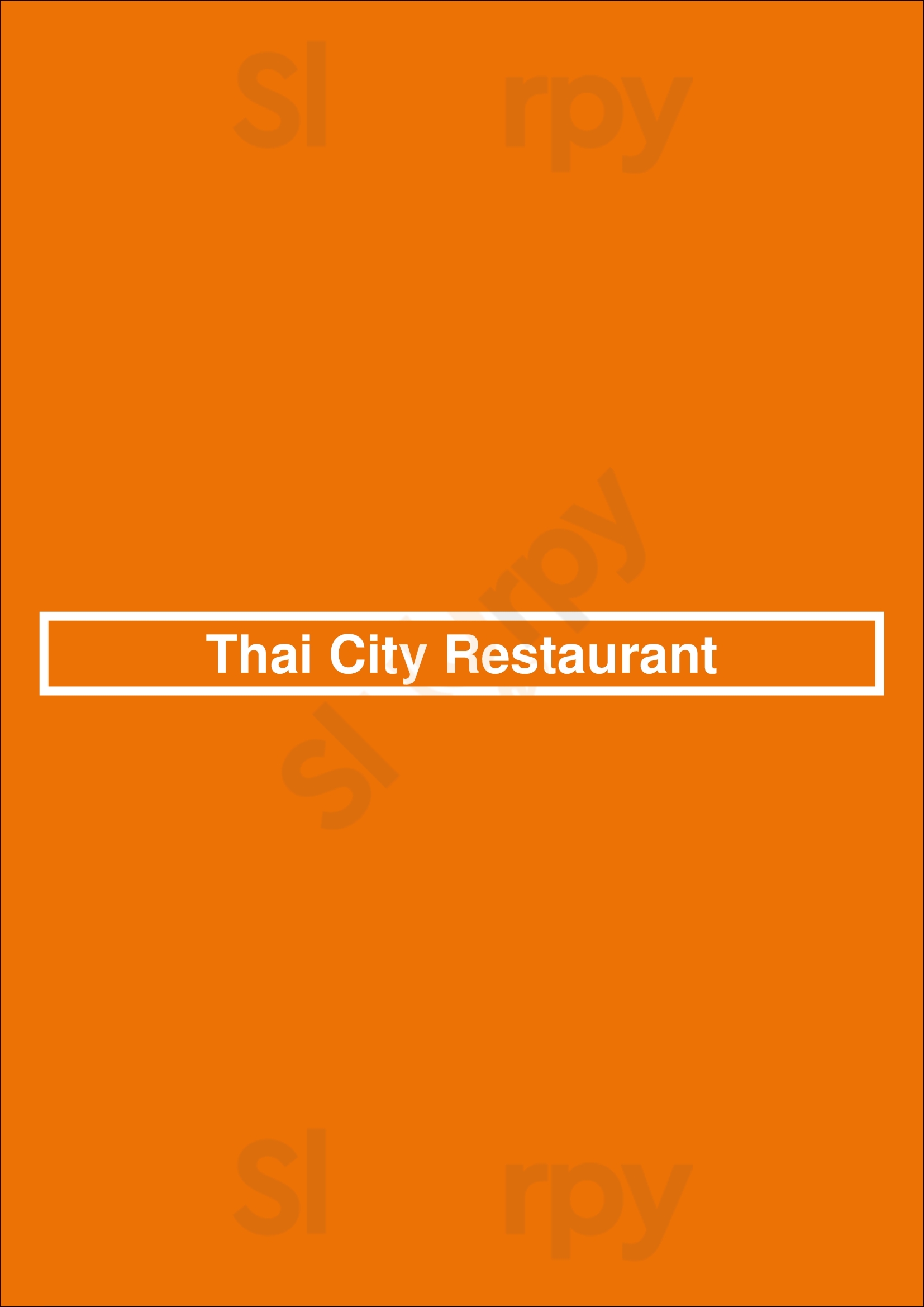 Thai City Restaurant London Menu - 1