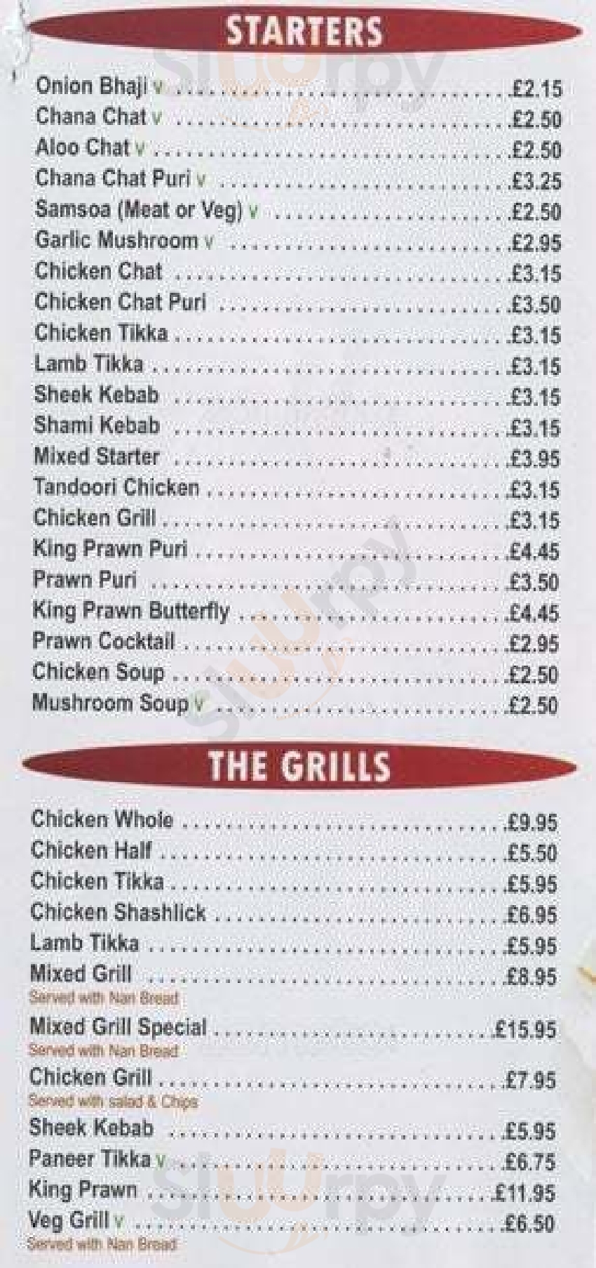 Spice Inn London Menu - 1