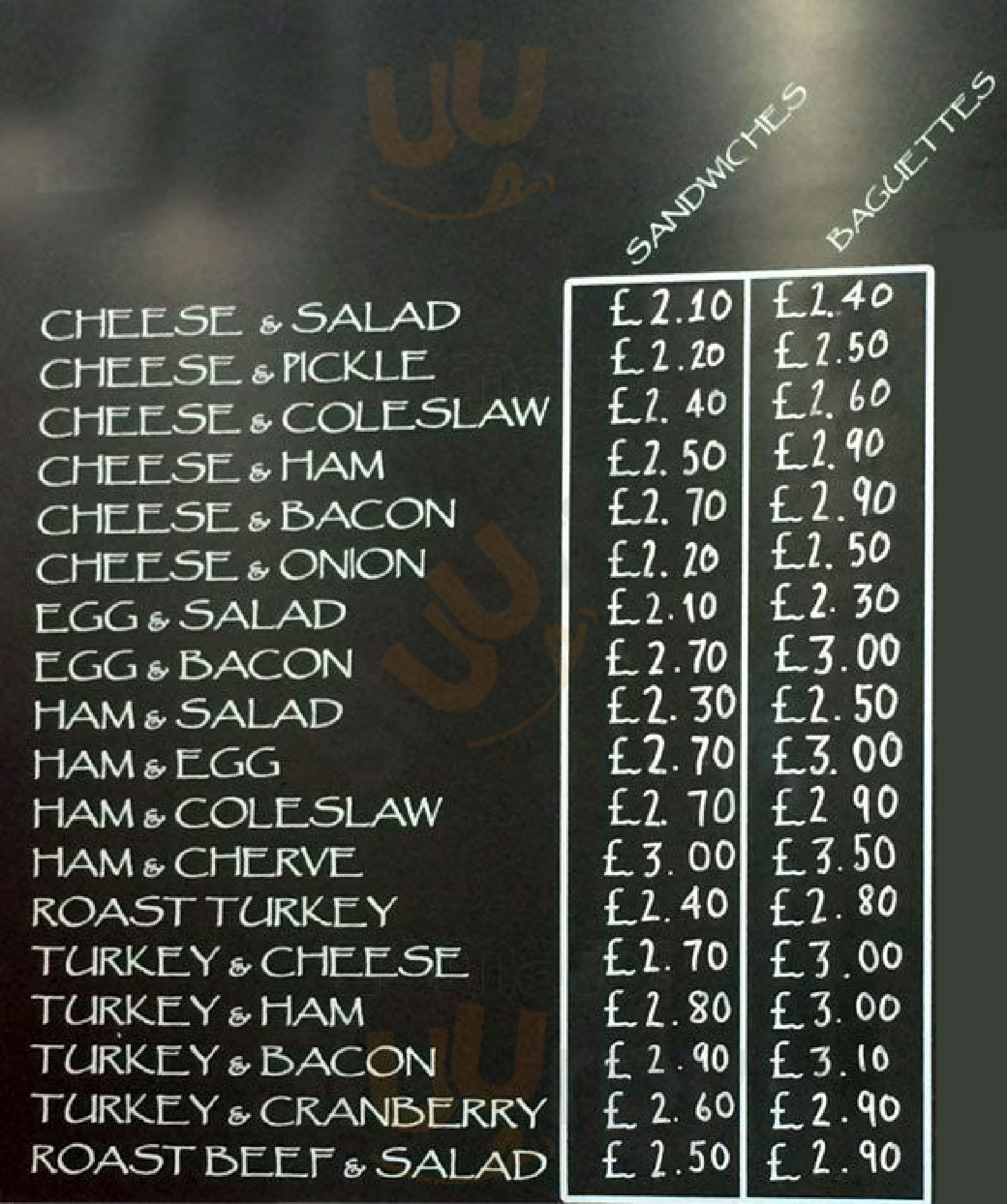 The Village Deli London Menu - 1