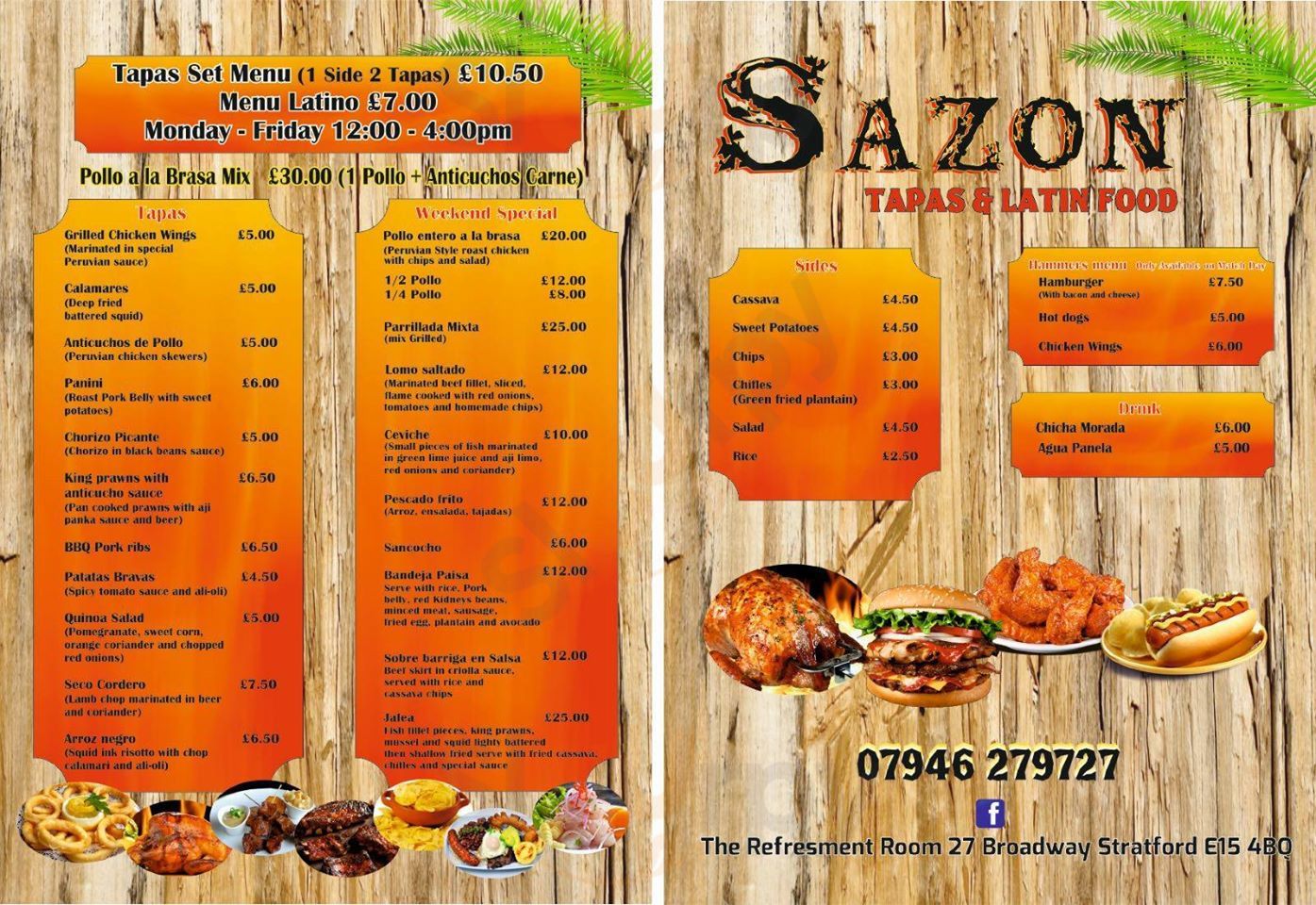 Sazon London Menu - 1