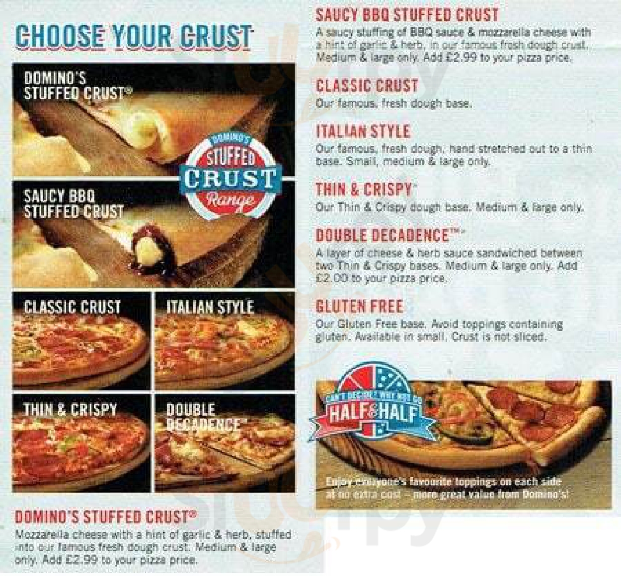 Main Menu - Domino's Pizza - London - Bayswater