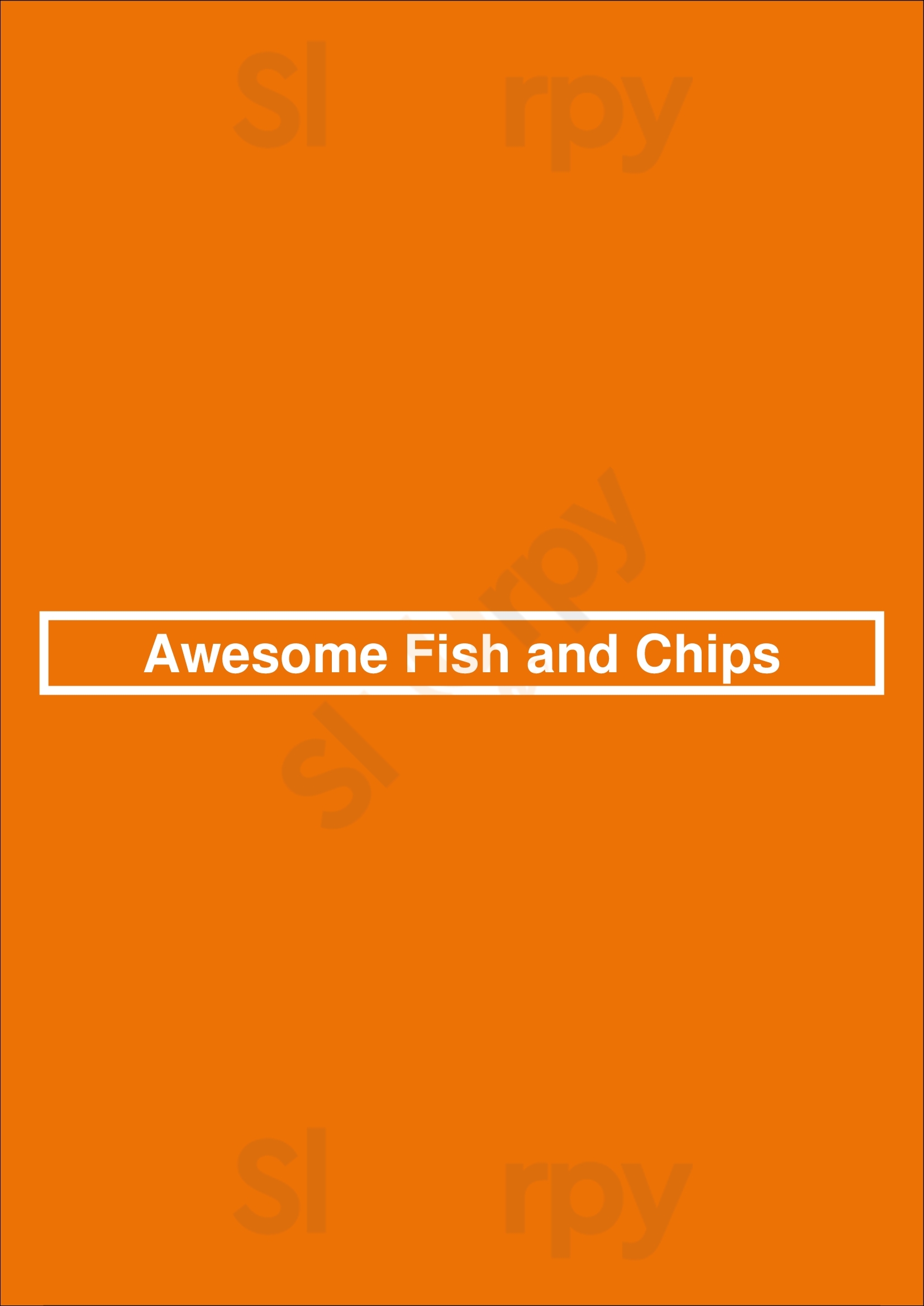 Awesome Fish And Chips London Menu - 1