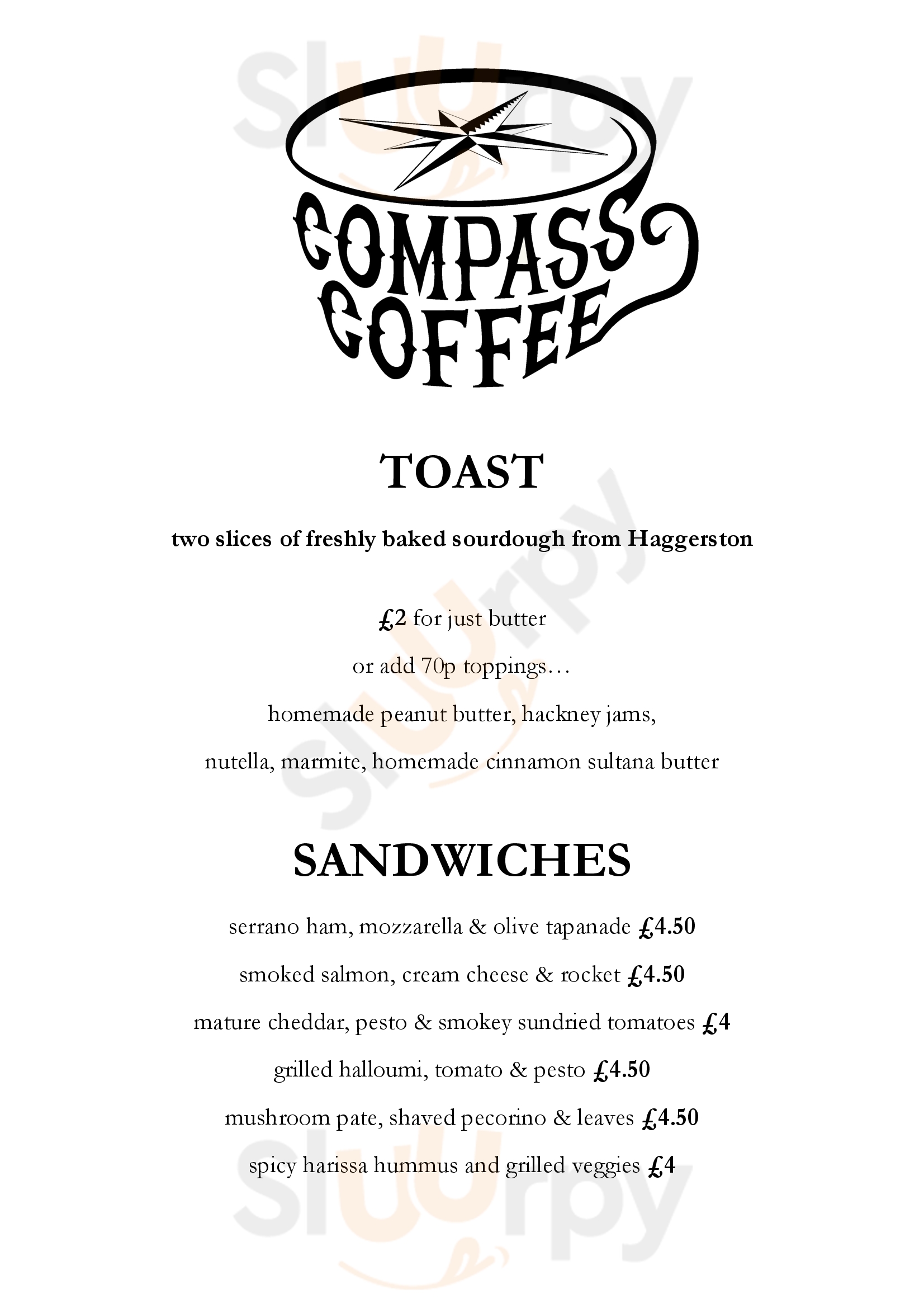 Compass Cafe London Menu - 1