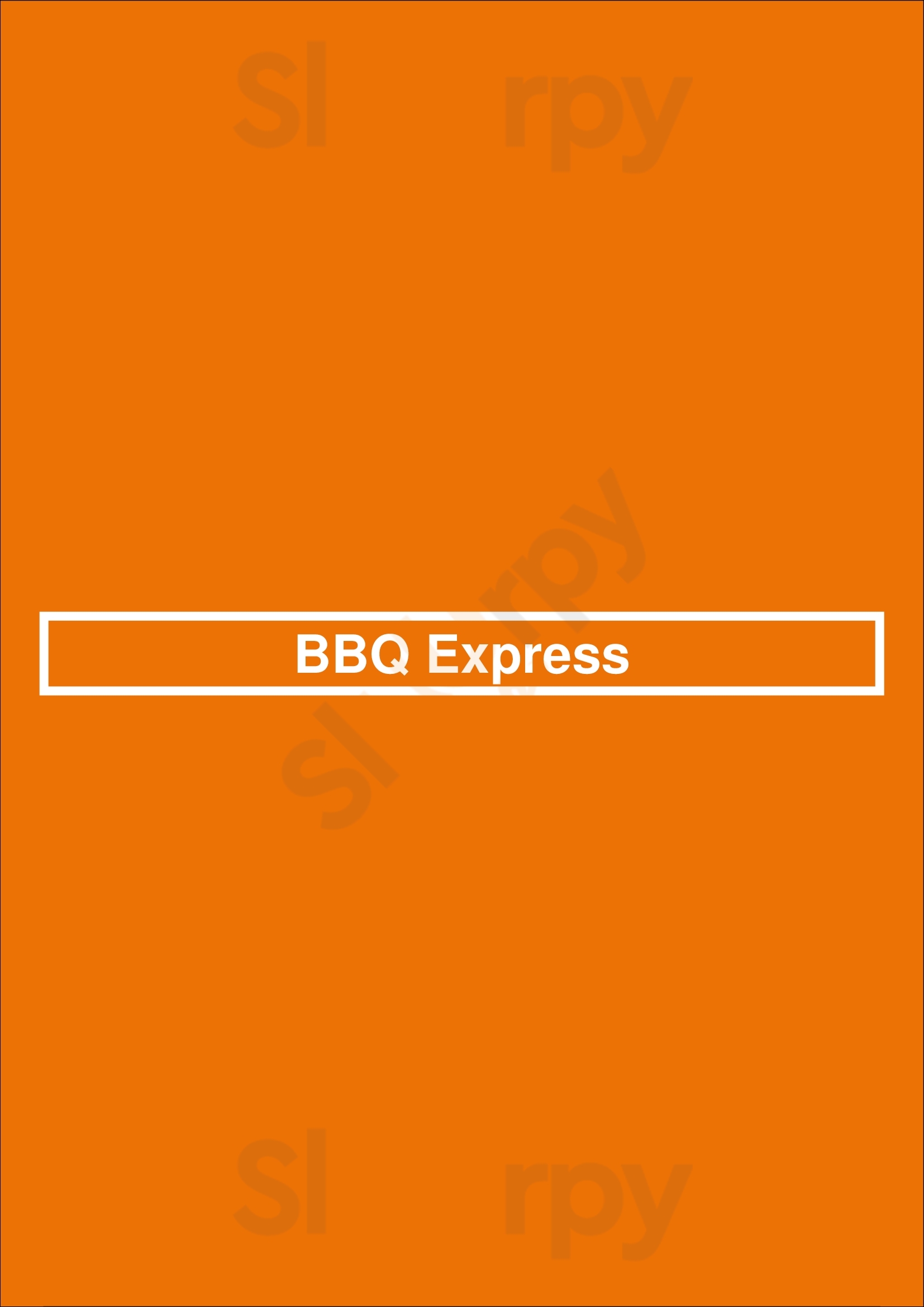 Bbq Express London Menu - 1
