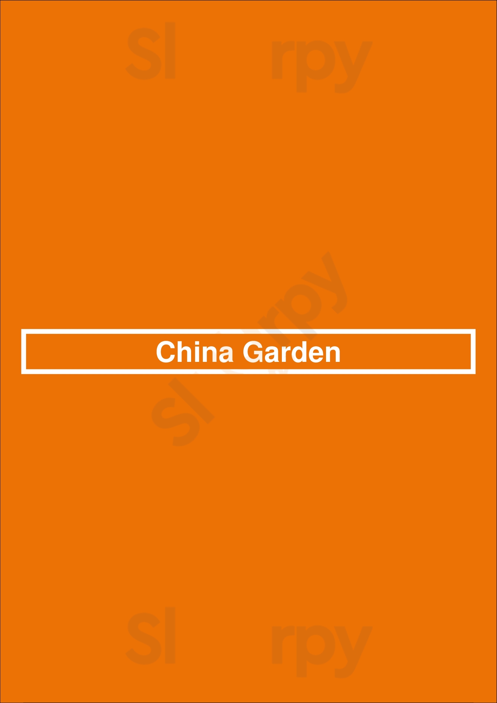 China Garden London Menu - 1