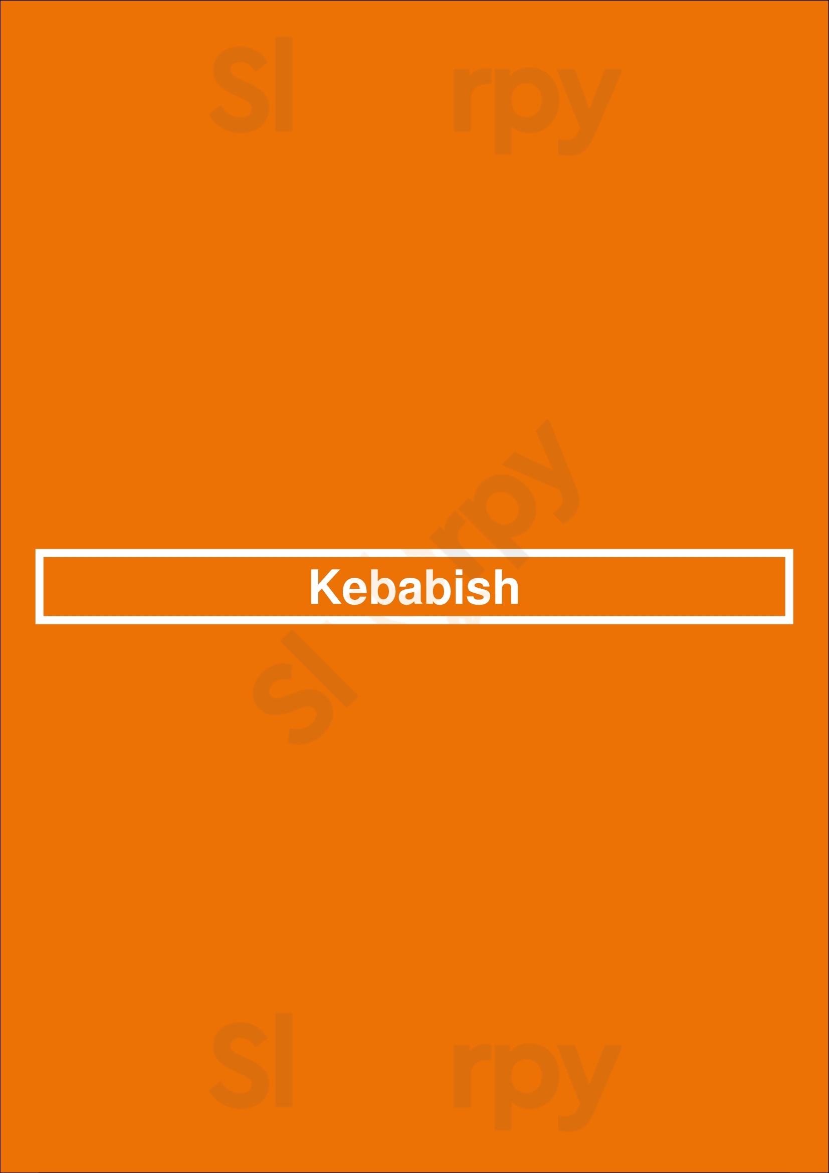 Kebabish London Menu - 1