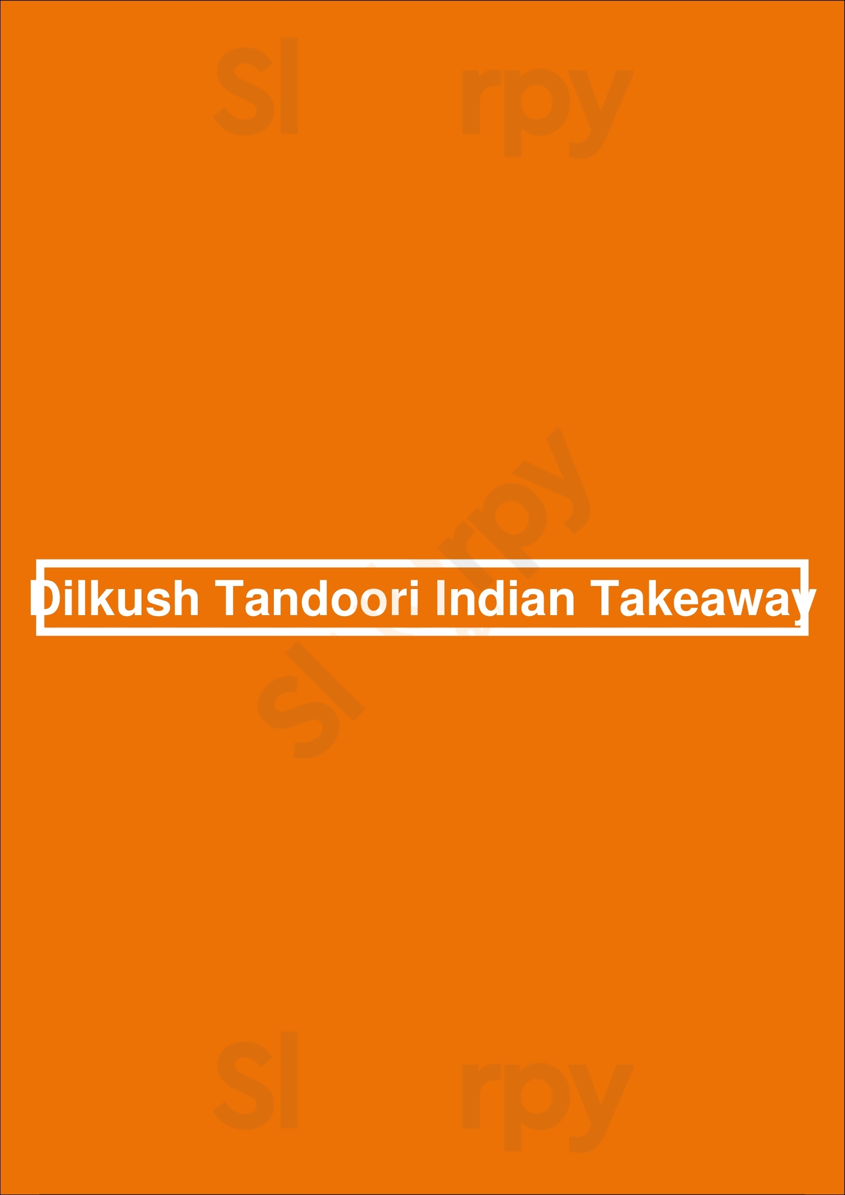 Main Menu - Dilkush Tandoori Indian Takeaway
