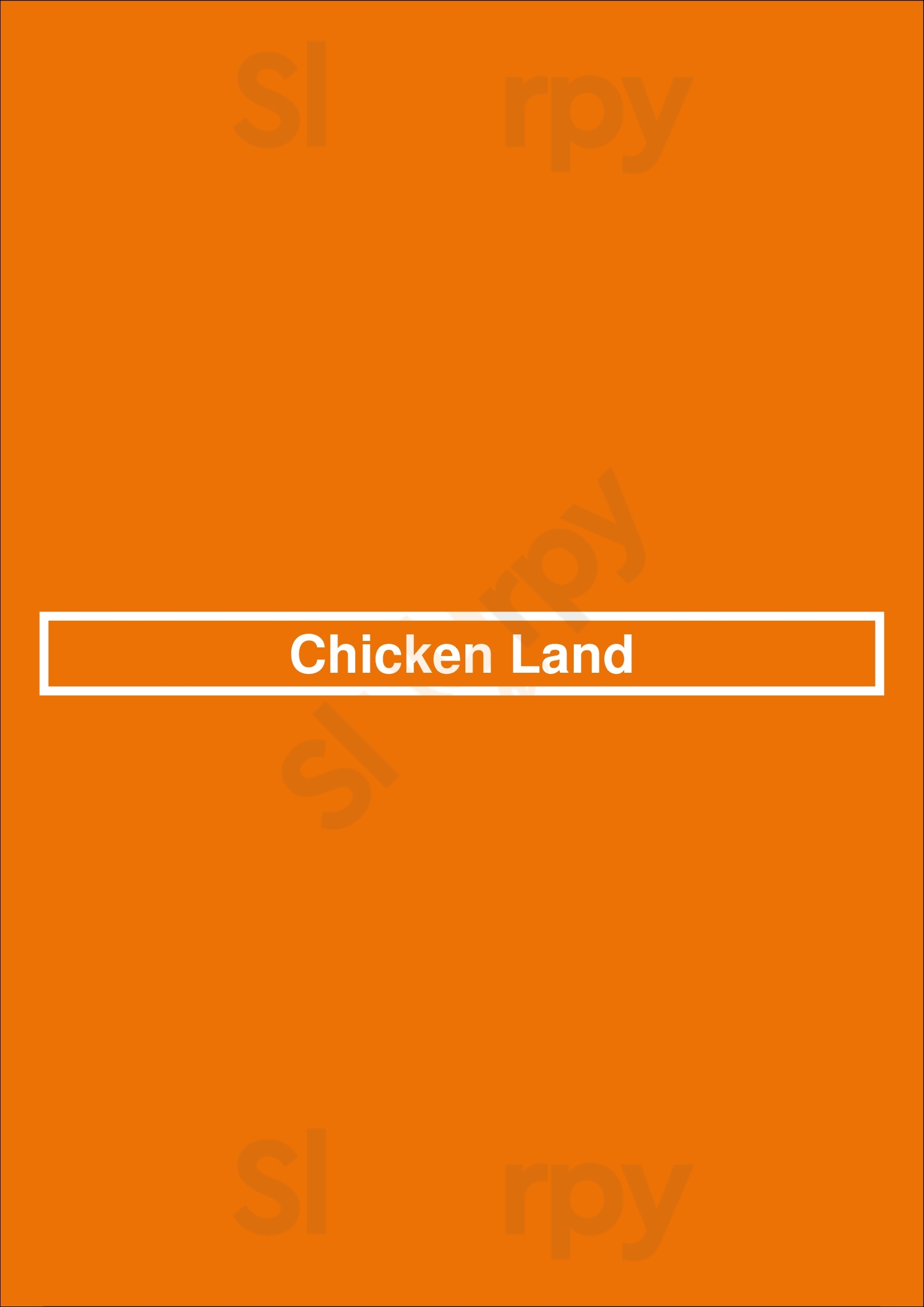 Chicken Land London Menu - 1