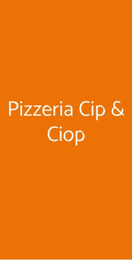 Pizzeria Cip E Ciop, Porto San Giorgio