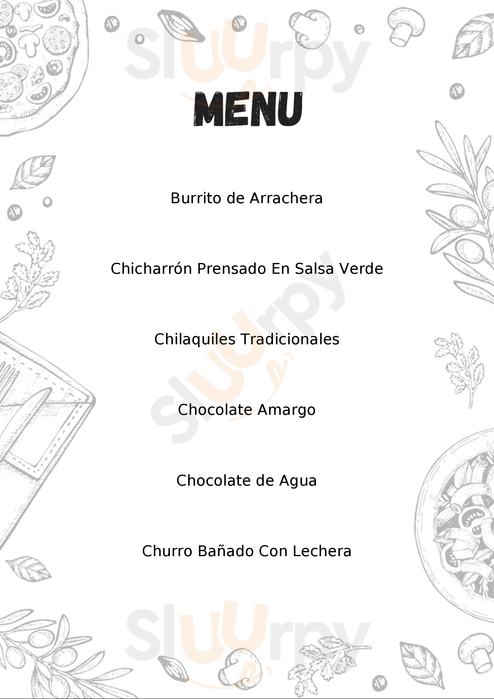 Cocina & Churreria Nacional Zacatecas Menu - 1
