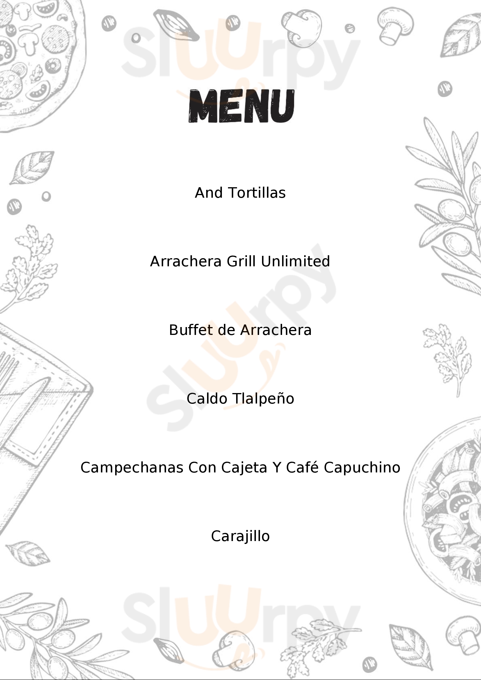 La Casa De La Arrachera San Luis Potosí Menu - 1