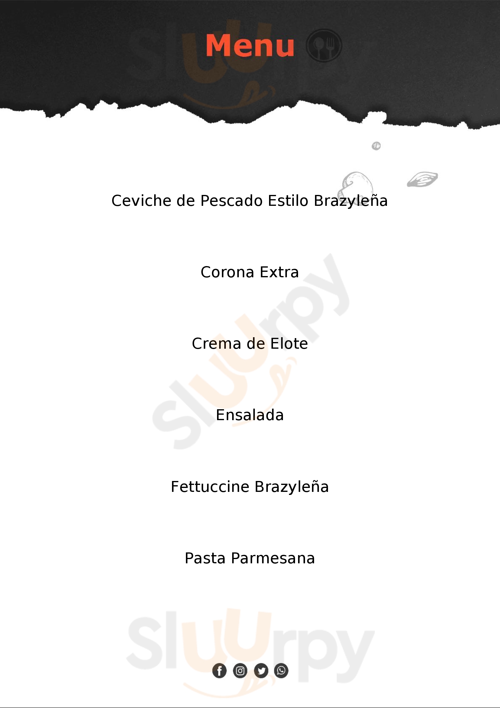 Brazyleña Palenque Palenque Menu - 1