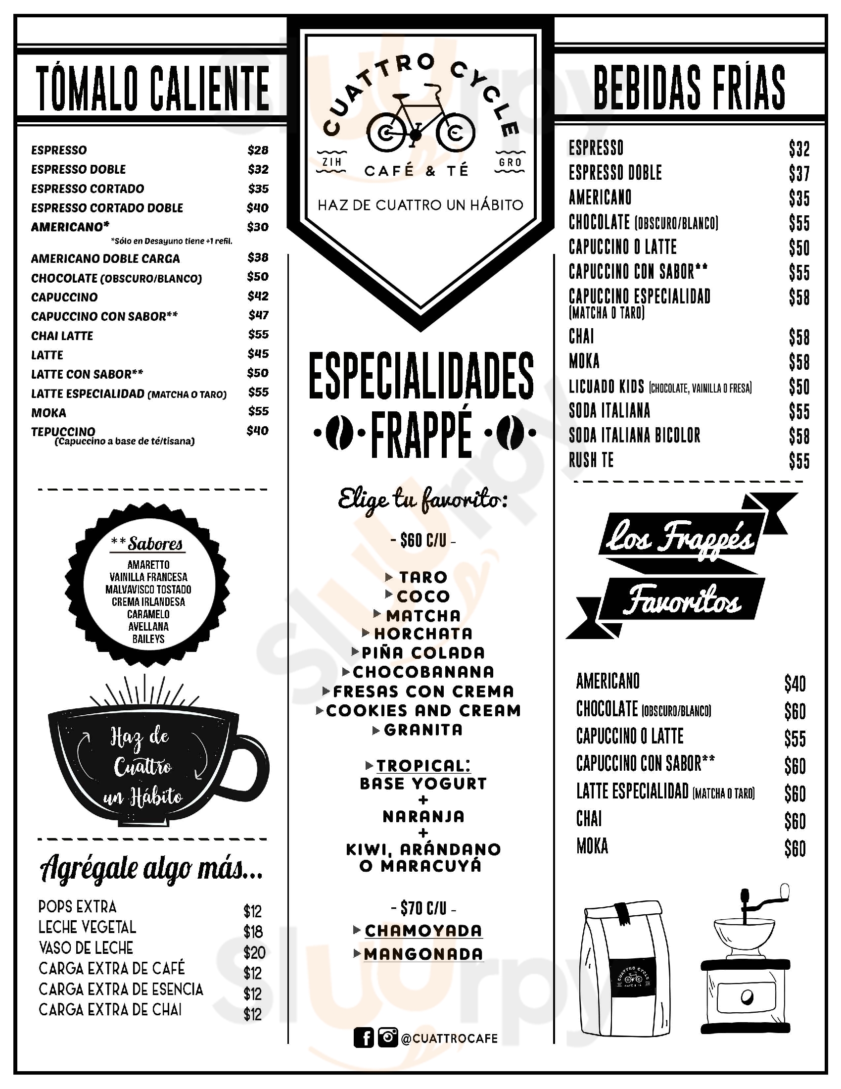 Cuattro Casa De Café Ixtapa/Zihuatanejo Menu - 1
