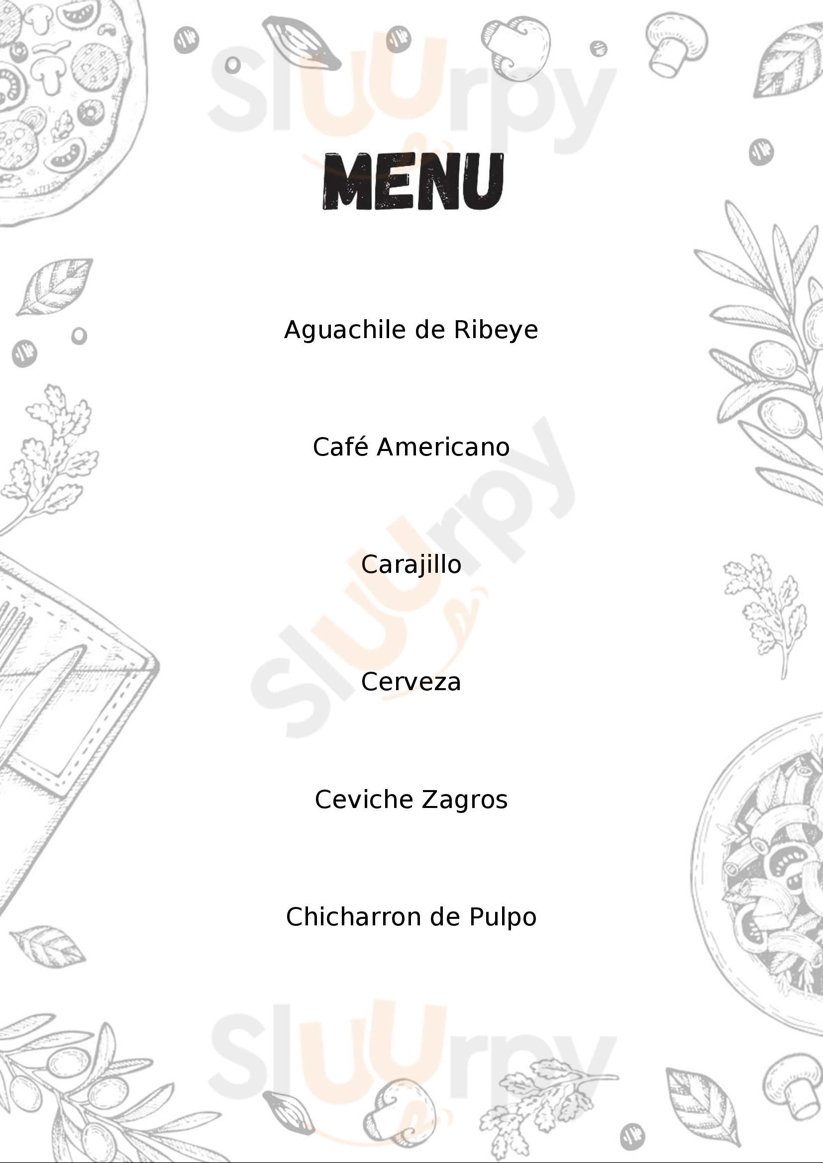 Zagros Wine & Grill Hermosillo Menu - 1