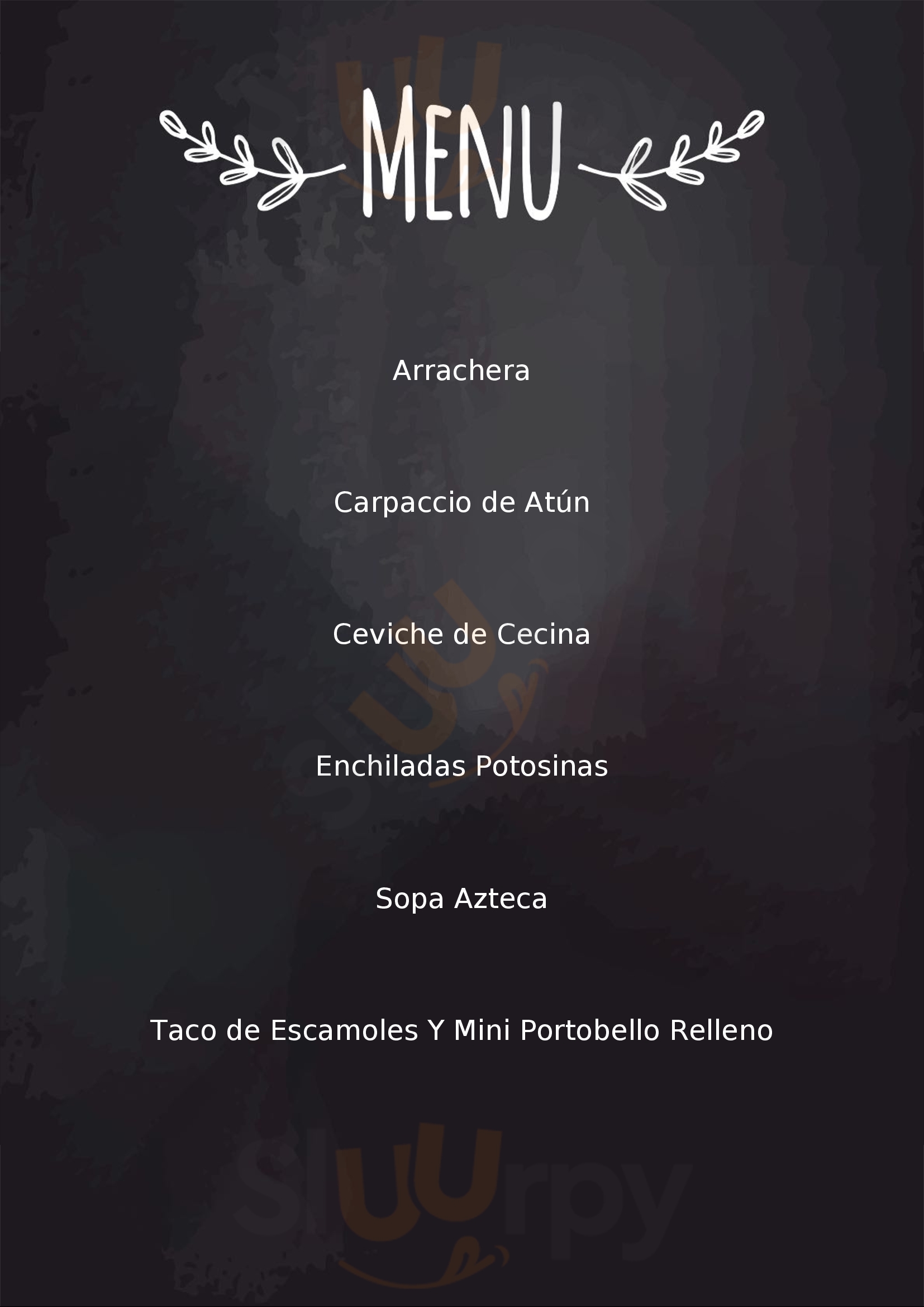 K'amal Cocina De Mexico San Luis Potosí Menu - 1