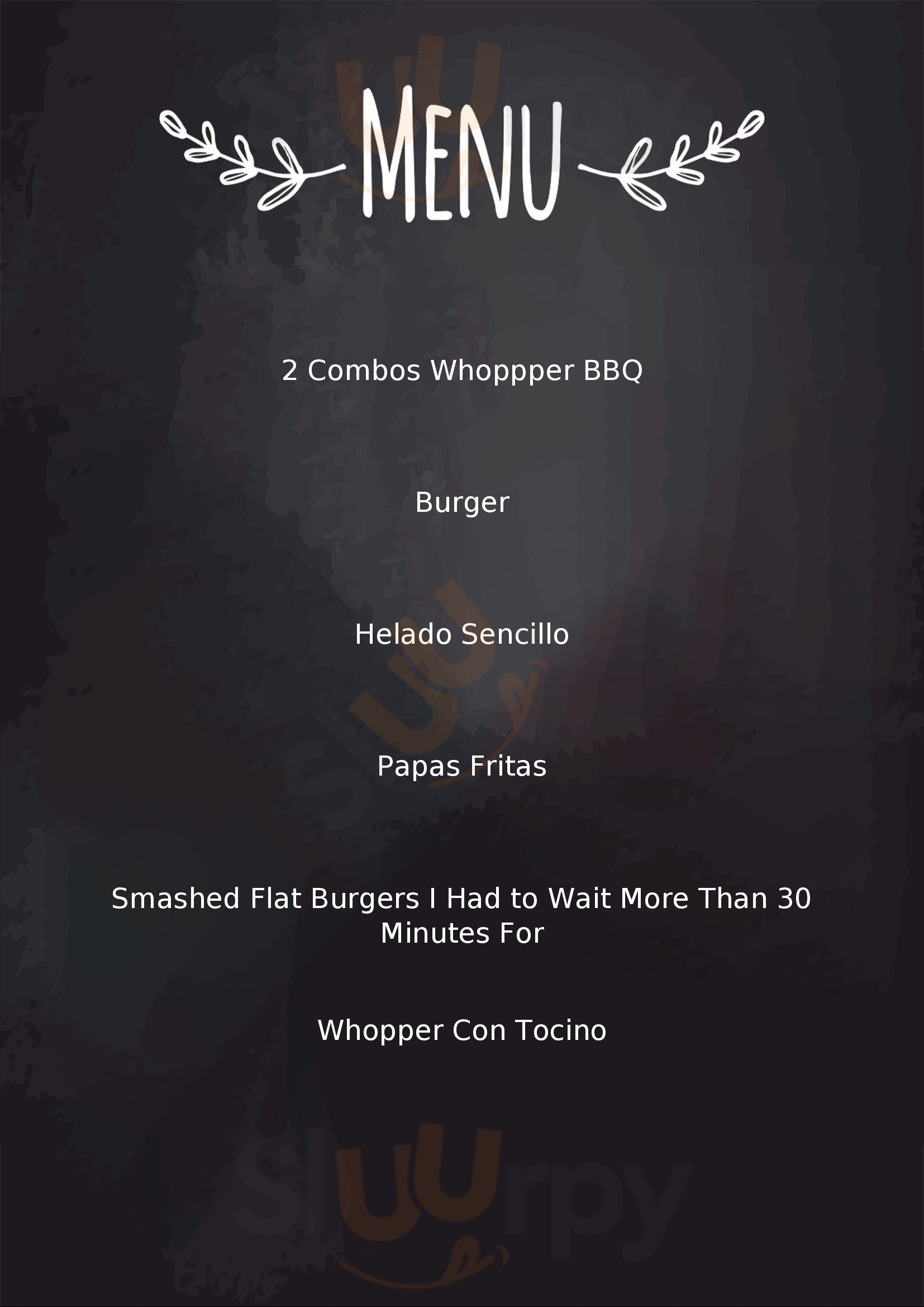 Burger King Acapulco Menu - 1