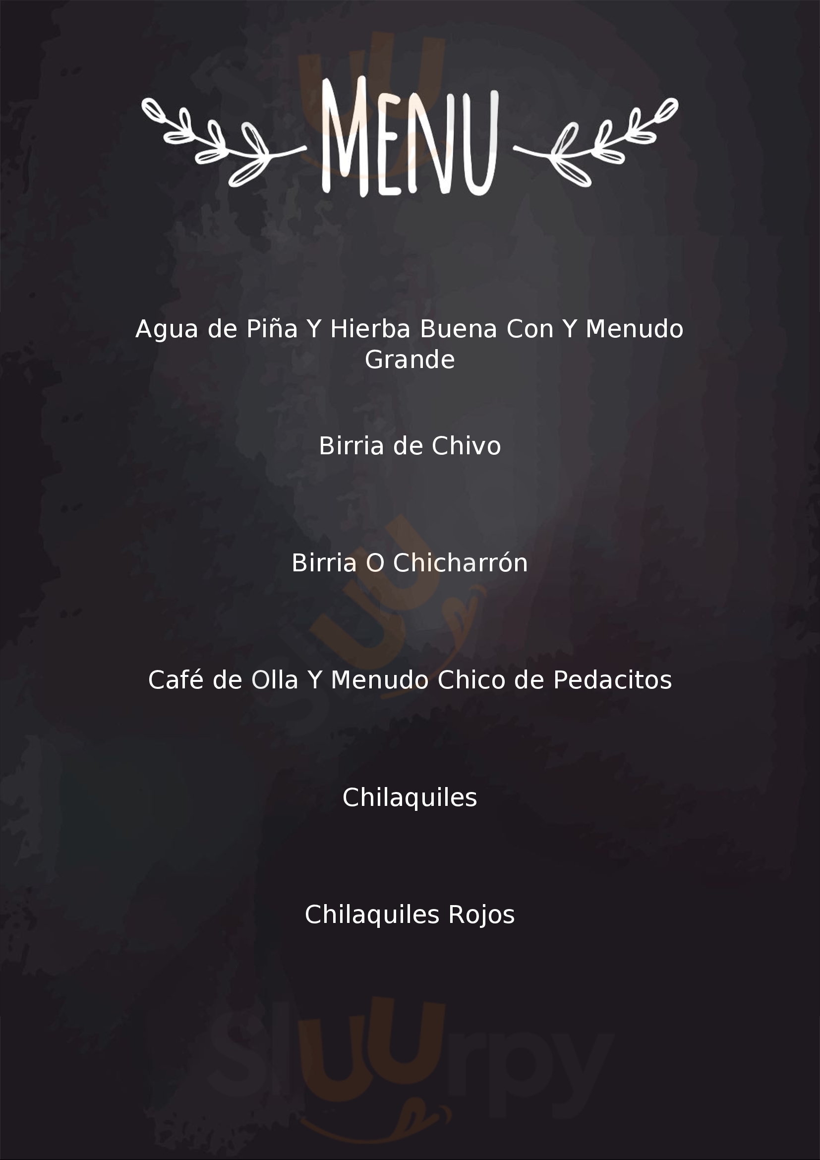 Patio Mayahua Tequila Menu - 1