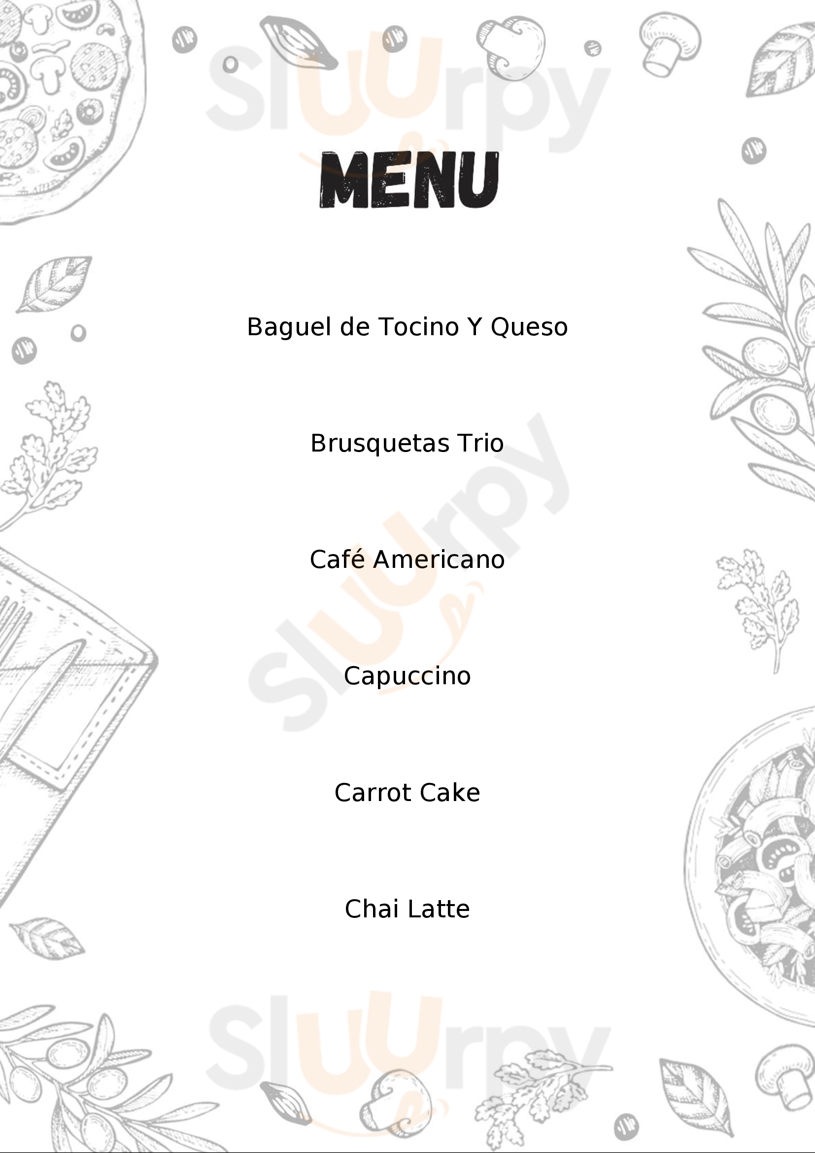 Proyecto Cafe Puerto Vallarta Menu - 1