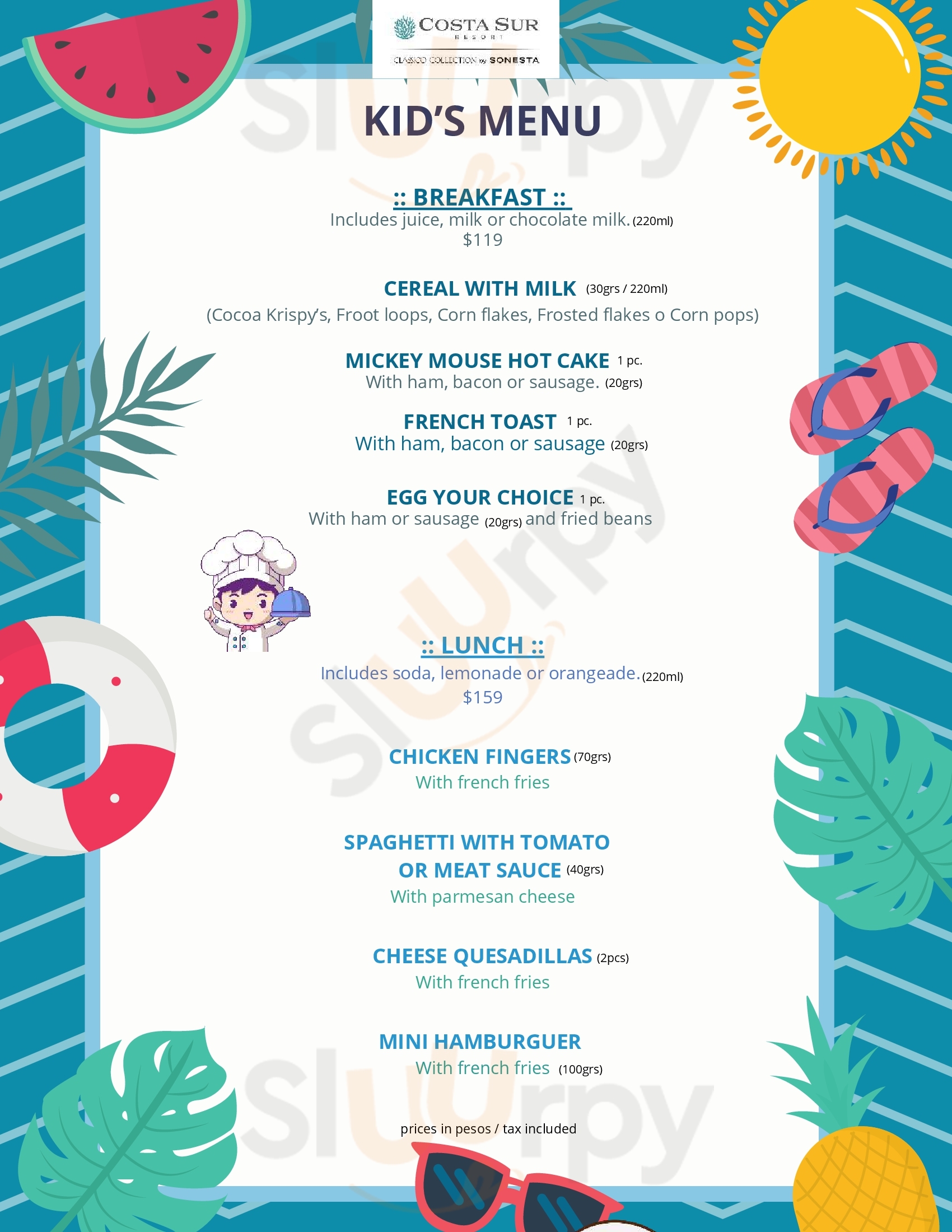 La Cascada Puerto Vallarta Menu - 1