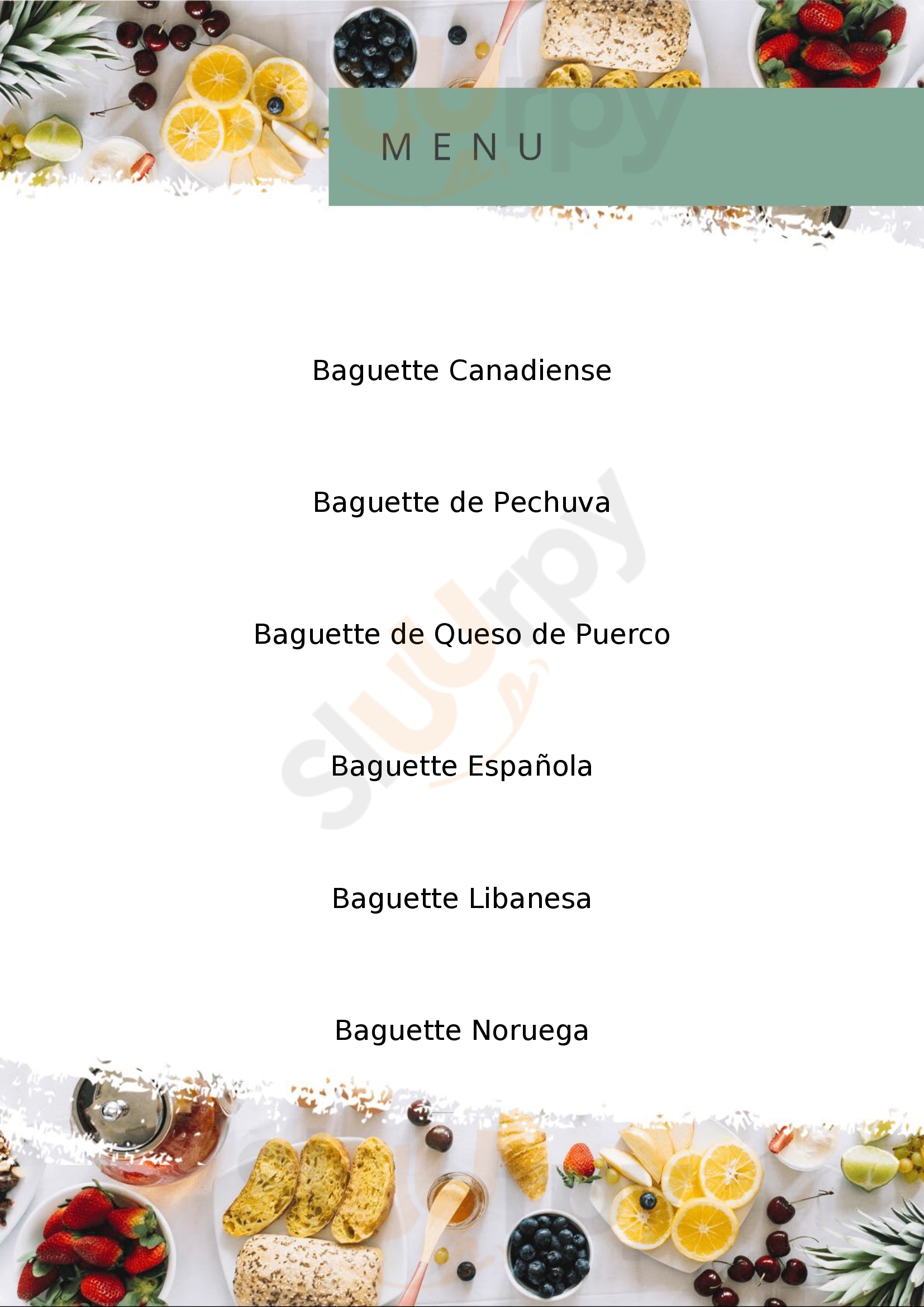 Baguettes Gourmet & Charcutería Hinojosa Ciudad de México Menu - 1