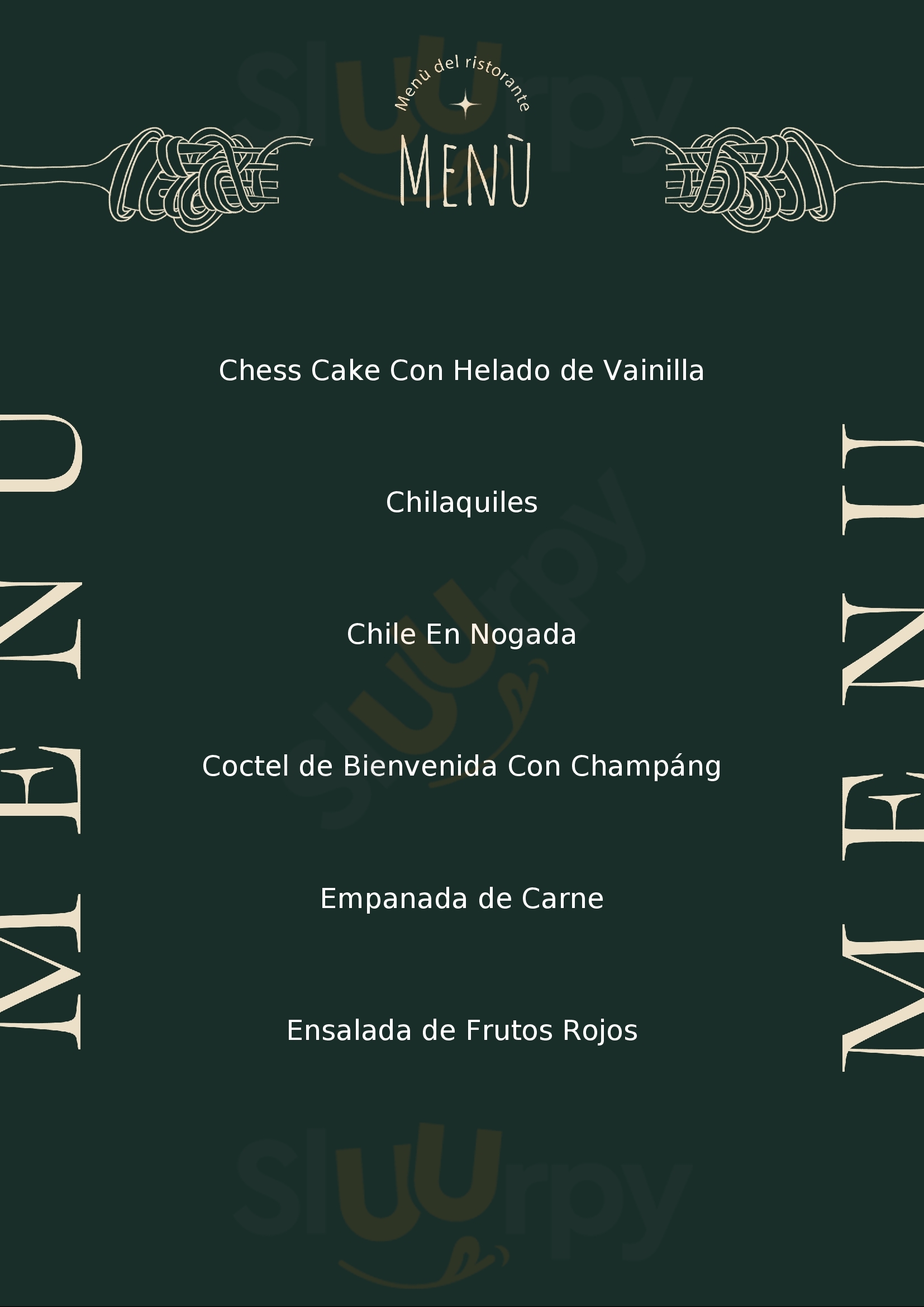 La Mansión Ciudad de México Menu - 1